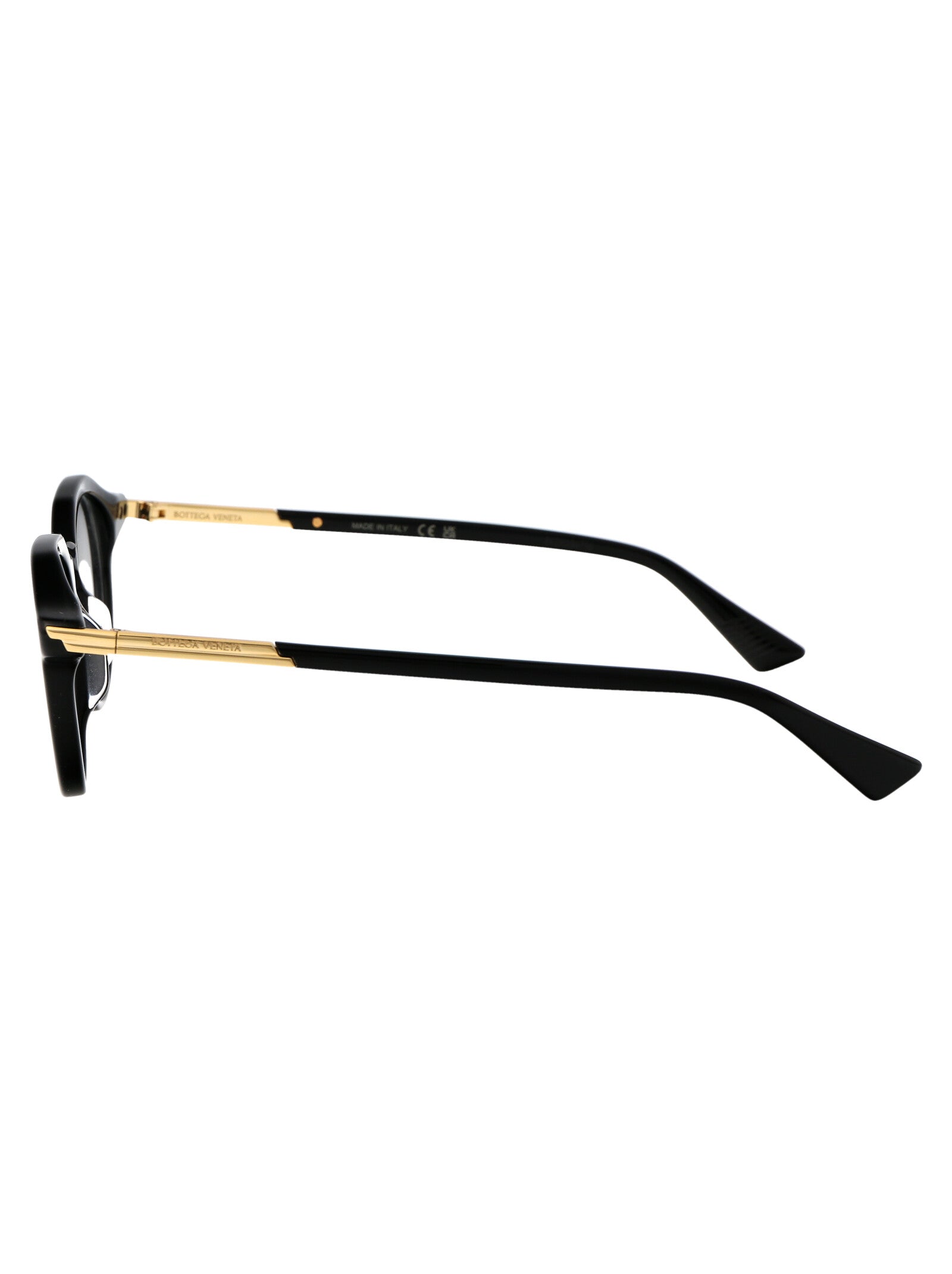 BLACK BLACK TRANSPARENT ACETATE GLASSES Bottega Veneta