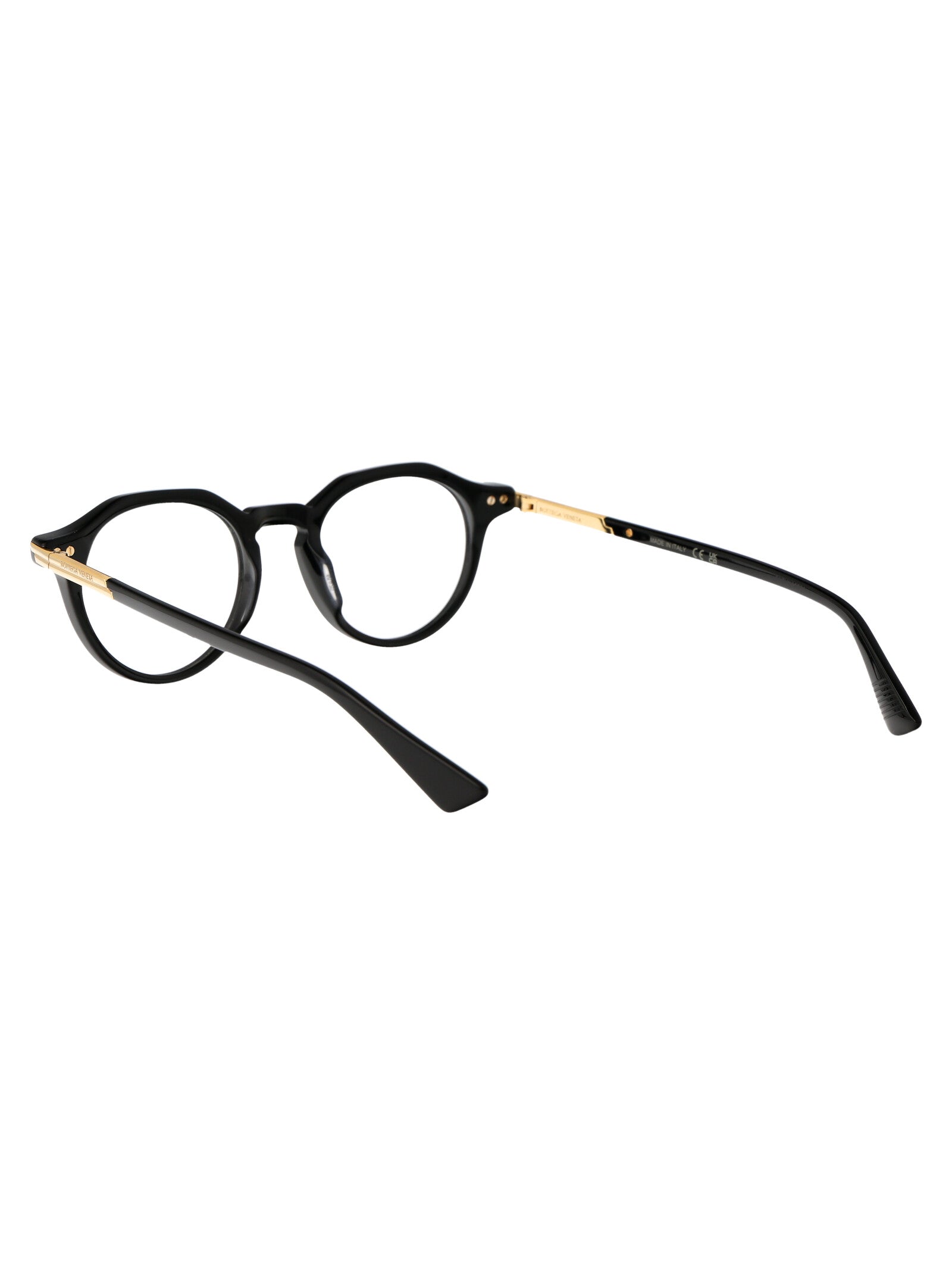 BLACK BLACK TRANSPARENT ACETATE GLASSES Bottega Veneta