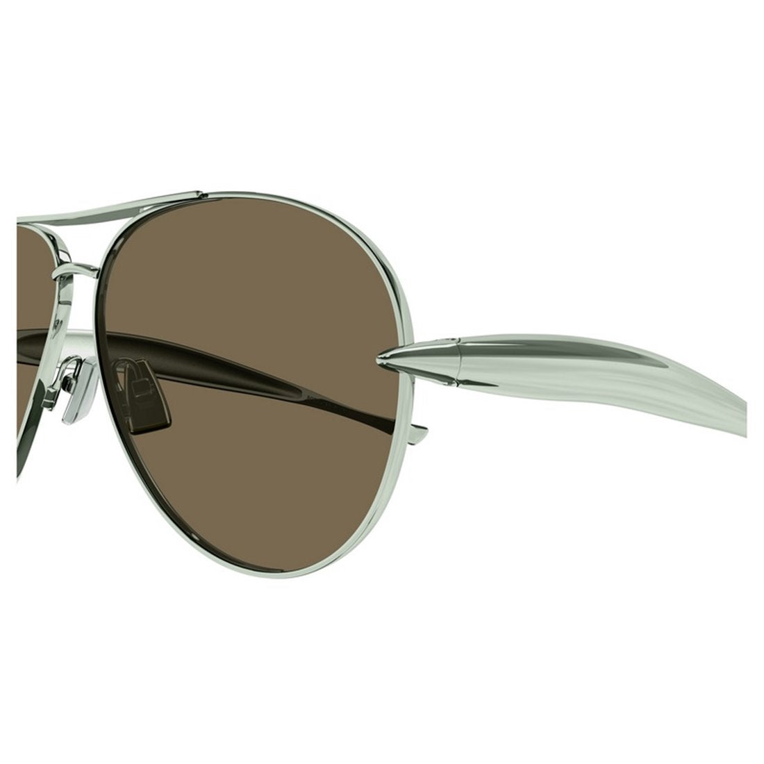 METALLIC GREEN SUNGLASSES Bottega Veneta