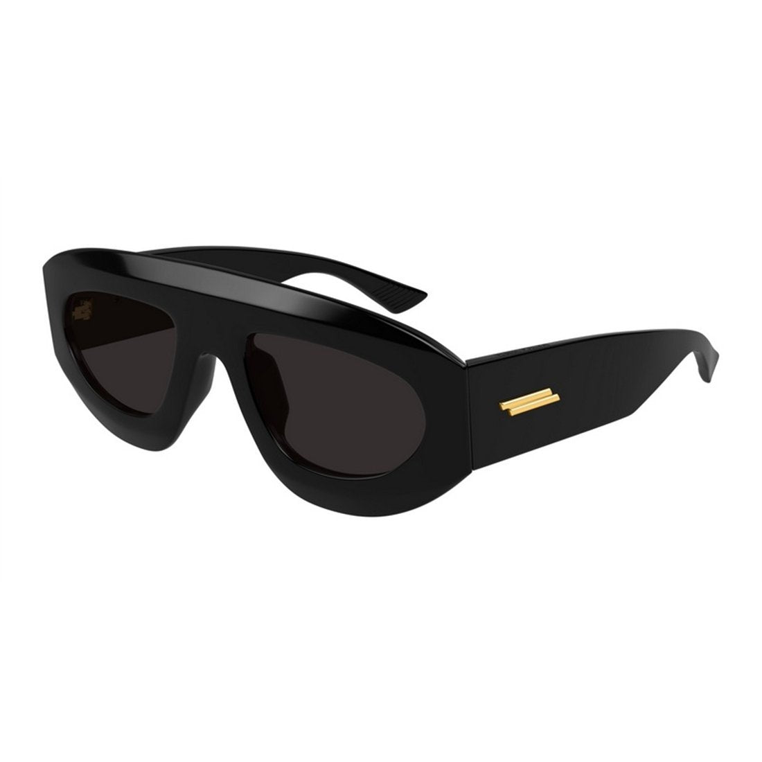 BLACK-BLACK-GREY ACETATE SUNGLASSES Bottega Veneta BLACK-BLACK-GREY 52