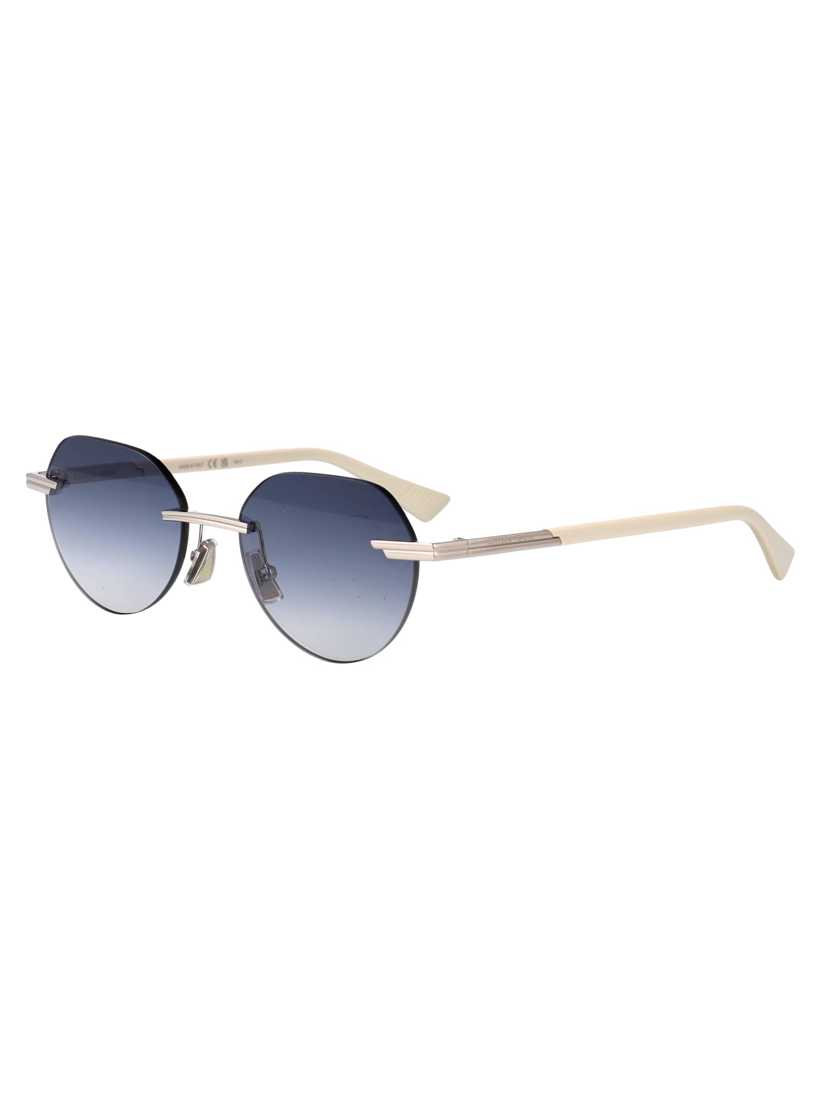 METALLIC SILVER SUNGLASSES Bottega Veneta