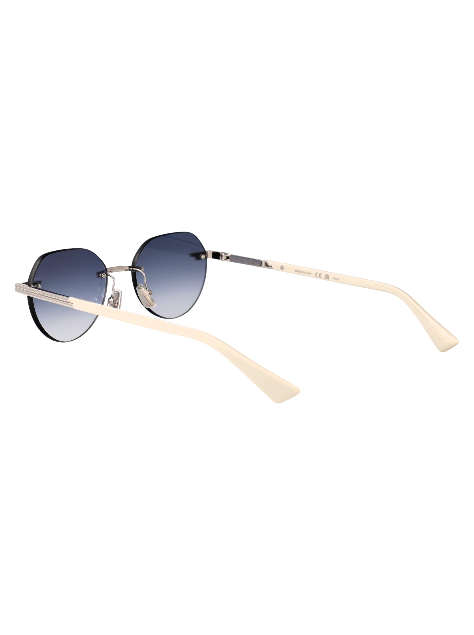 METALLIC SILVER SUNGLASSES Bottega Veneta