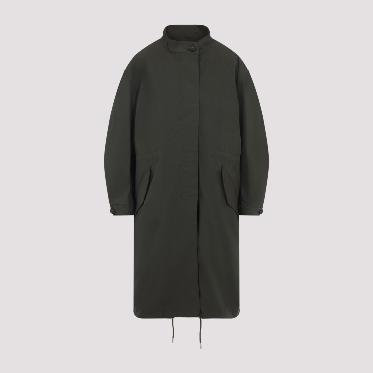 COLLARED PARKA COAT WITH DRAWSTRING Givenchy
