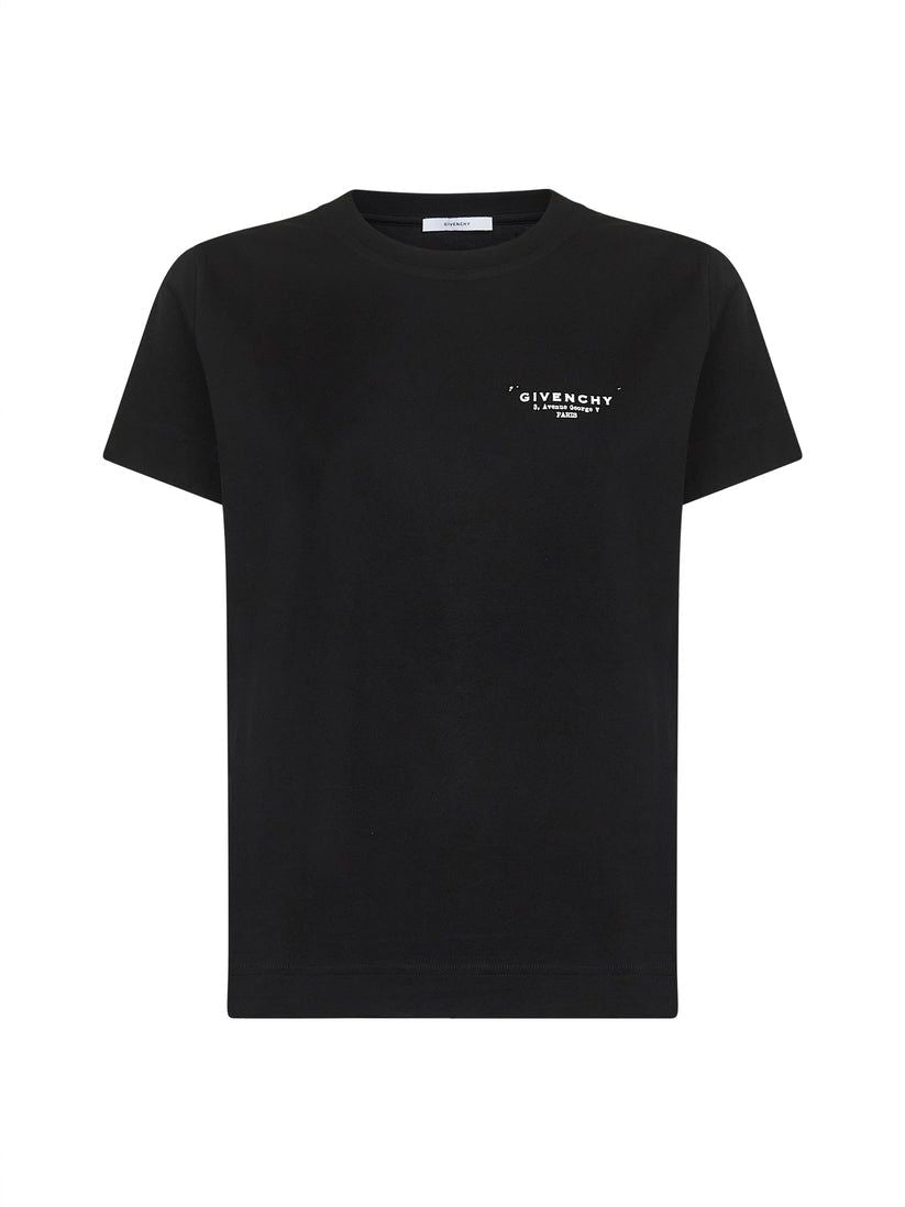 BACK PRINT REGULAR FIT COTTON T-SHIRT Givenchy BLACK XS
