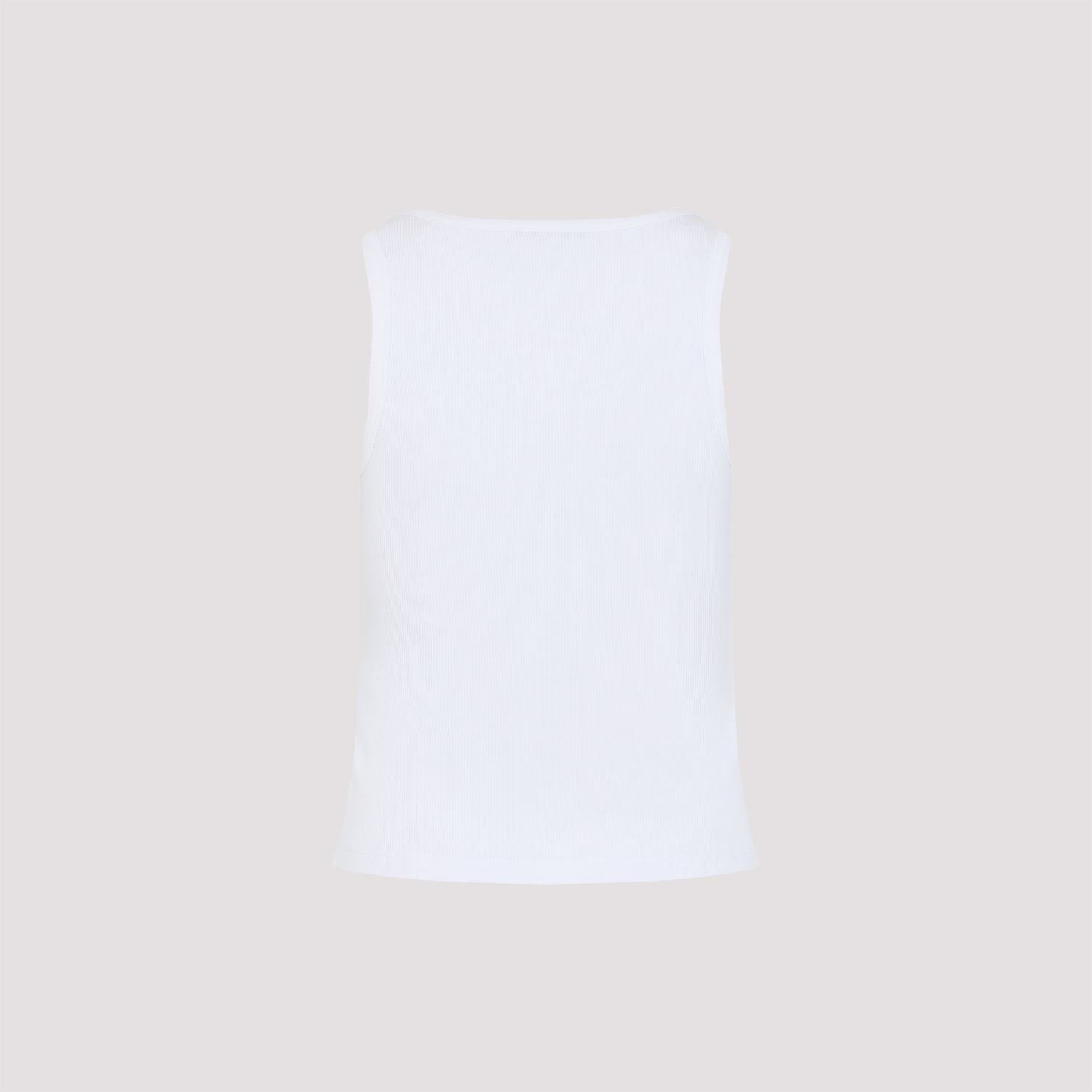 WHITE STRETCH COTTON TANK TOP Givenchy