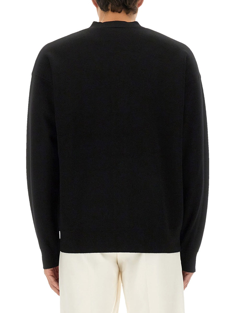 BLACK MERINO WOOL SWEATERS DRÔLE DE MONSIEUR