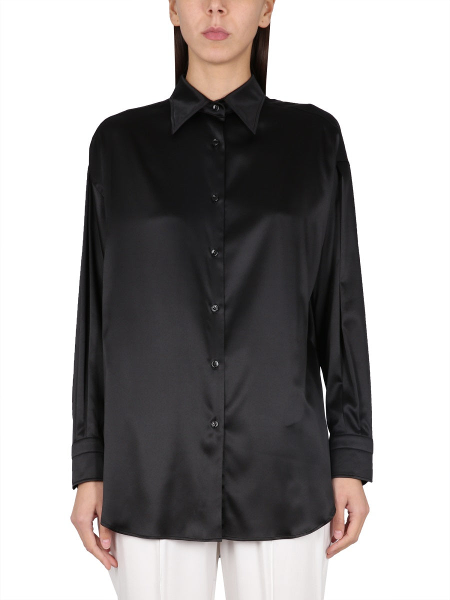 STRETCH SILK SATIN RELAXED FIT SHIRT Tom Ford