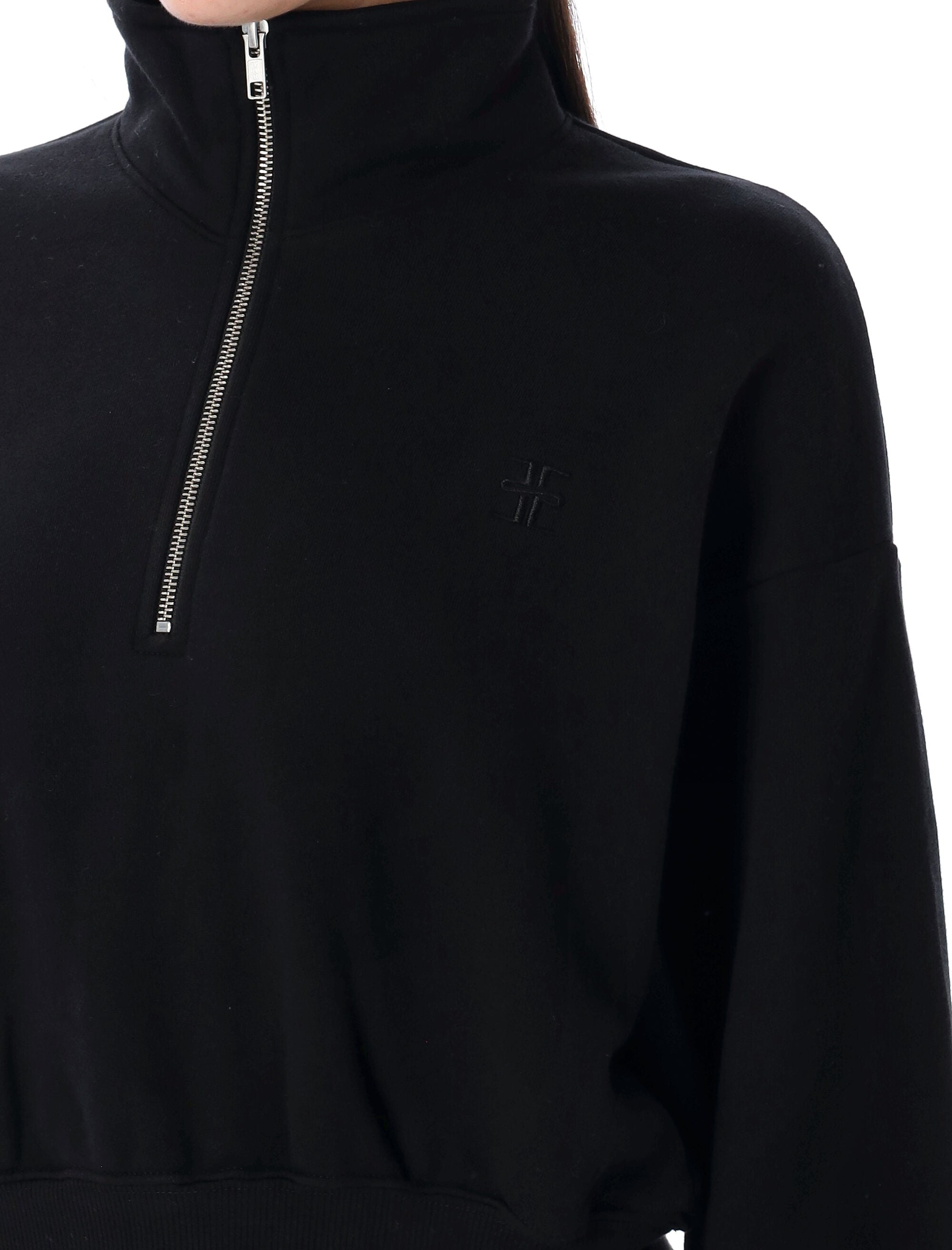HALF-ZIP CROPPED SWEATSHIRT ETERNE