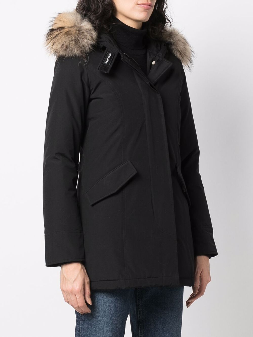 BLACK NYLON DOWN JACKET Woolrich