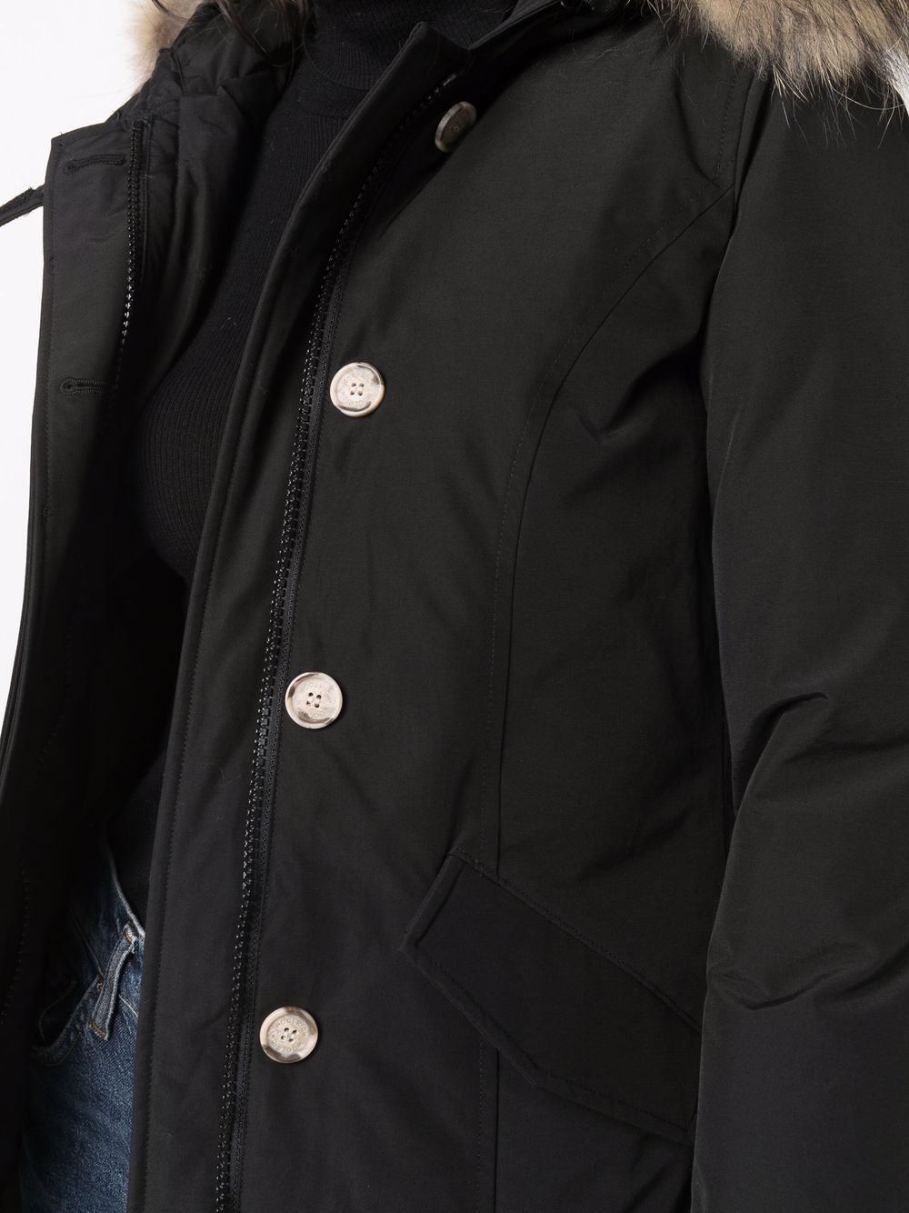 BLACK NYLON DOWN JACKET Woolrich