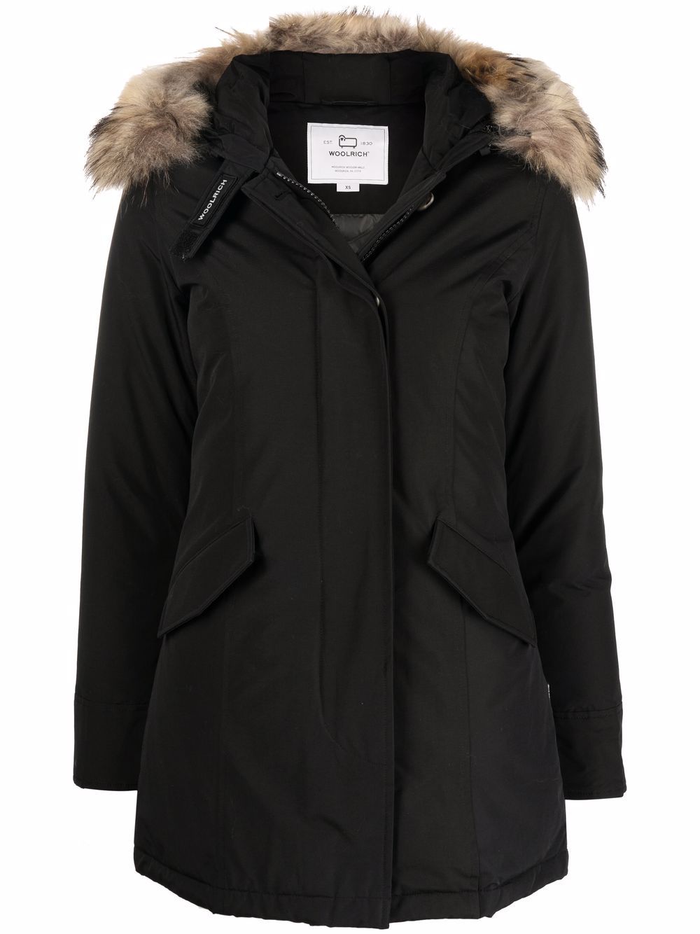 BLACK NYLON DOWN JACKET Woolrich BLACK XS