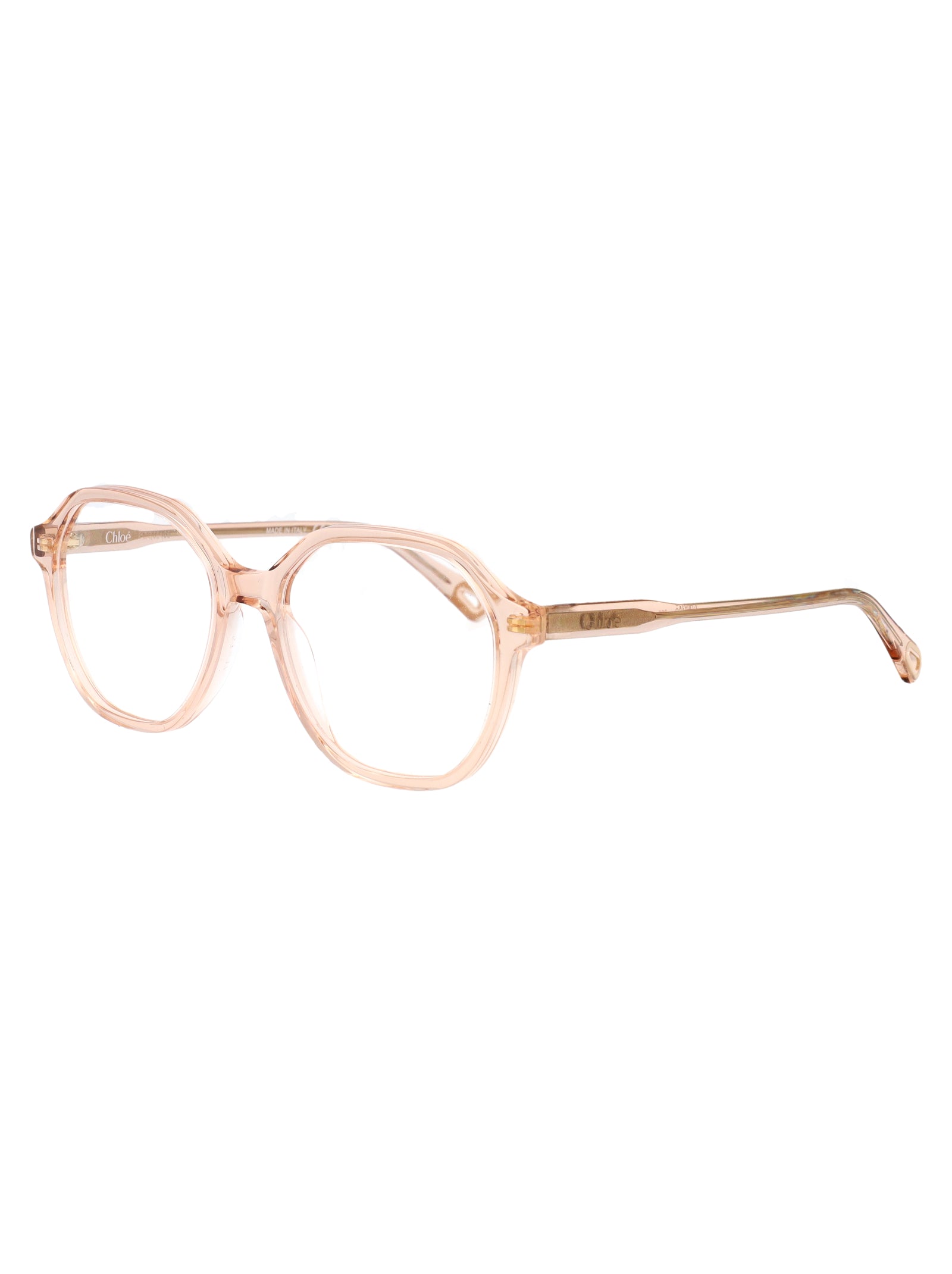 PINK-PINK-TRANSPARENT ACETATE GLASSES Chloé
