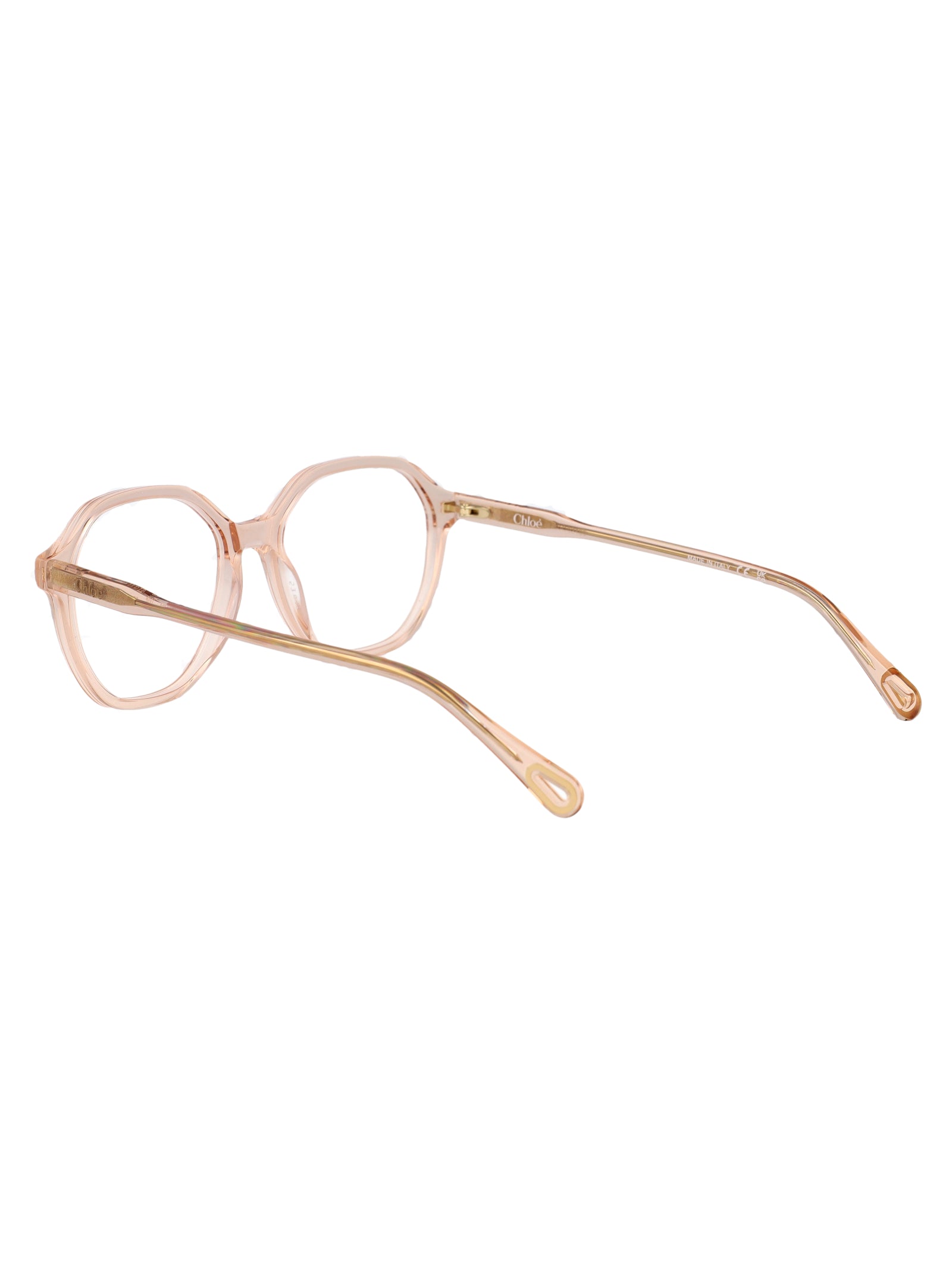 PINK-PINK-TRANSPARENT ACETATE GLASSES Chloé