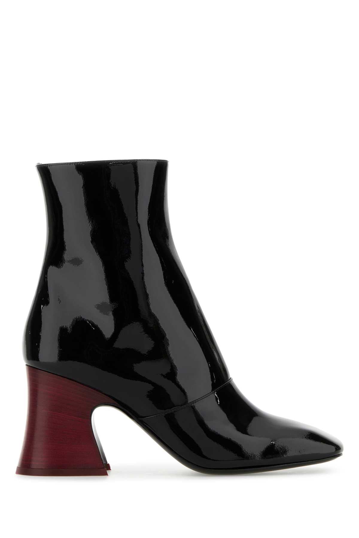 BLACK LEATHER ANKLE BOOT Chloé BLACK 39