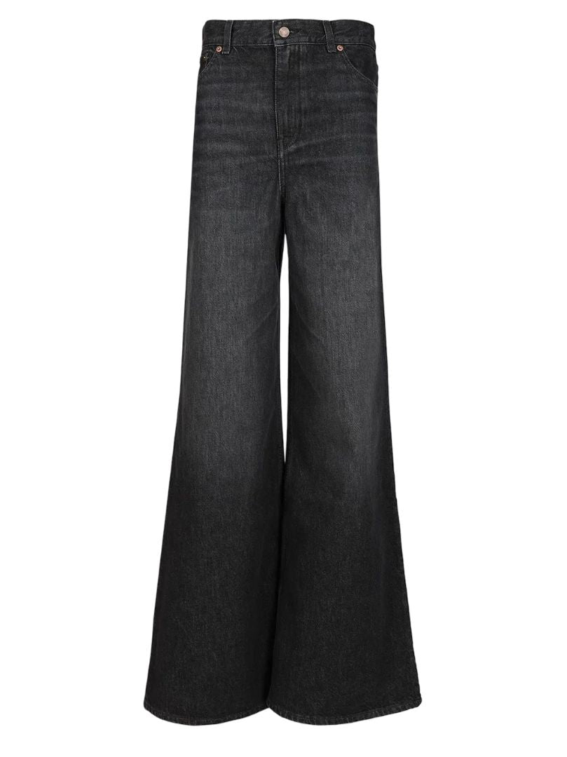 WIDE-LEG DENIM JEANS Chloé BLACK 25