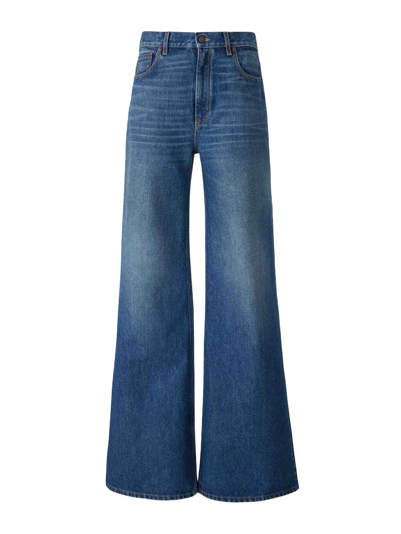 HIGH-RISE FLARE DENIM PANT Chloé HAZY BLUE 28