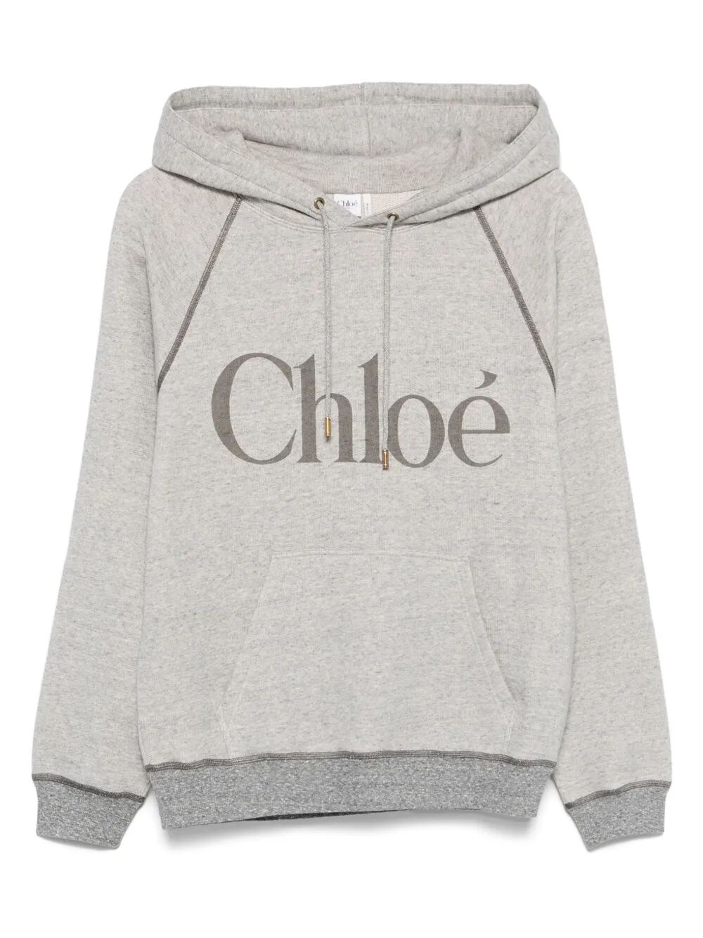 LOGO CLASSIC HOODIE Chloé GREY XS