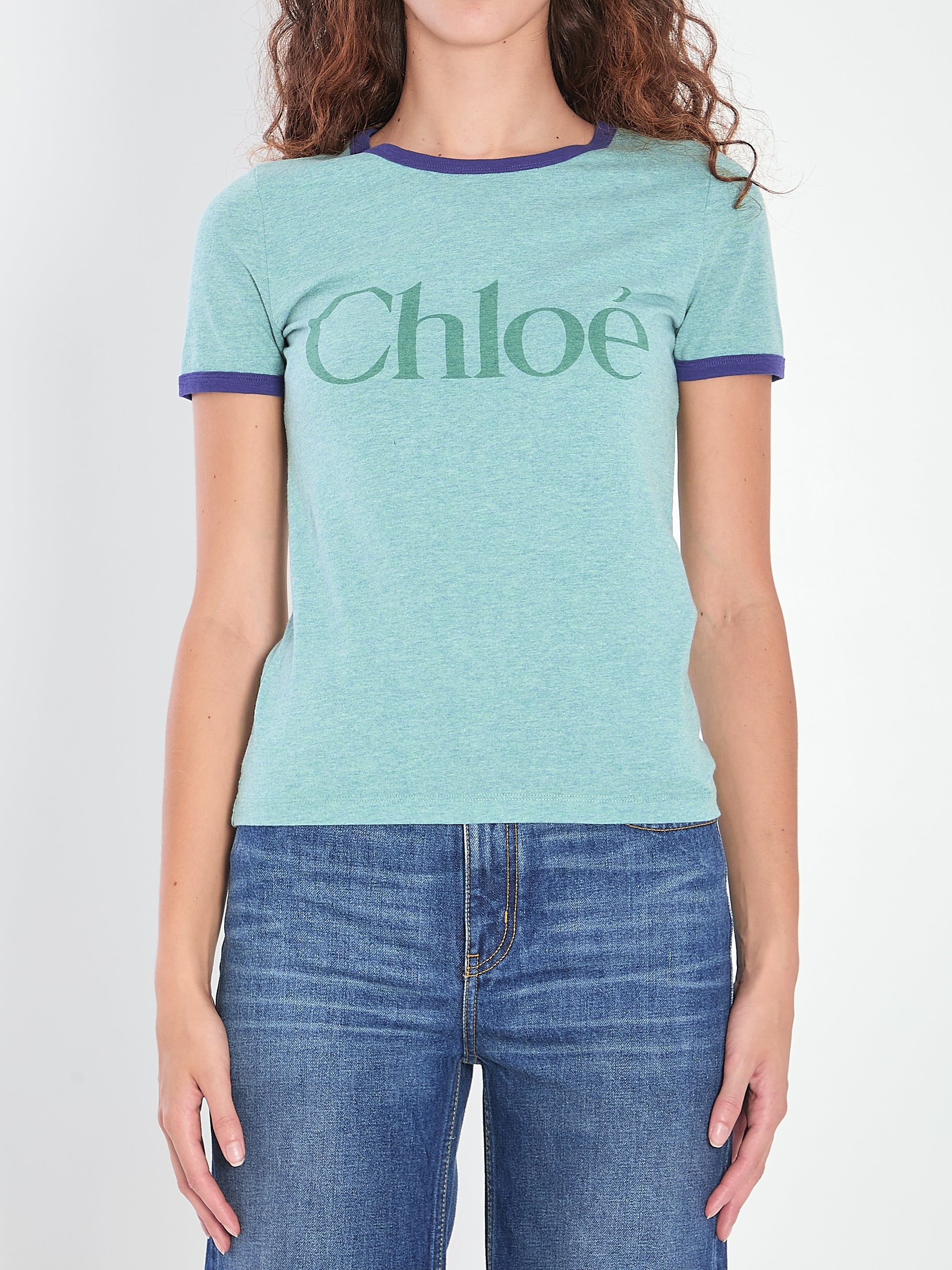 LOGO T-SHIRT Chloé GREEN S