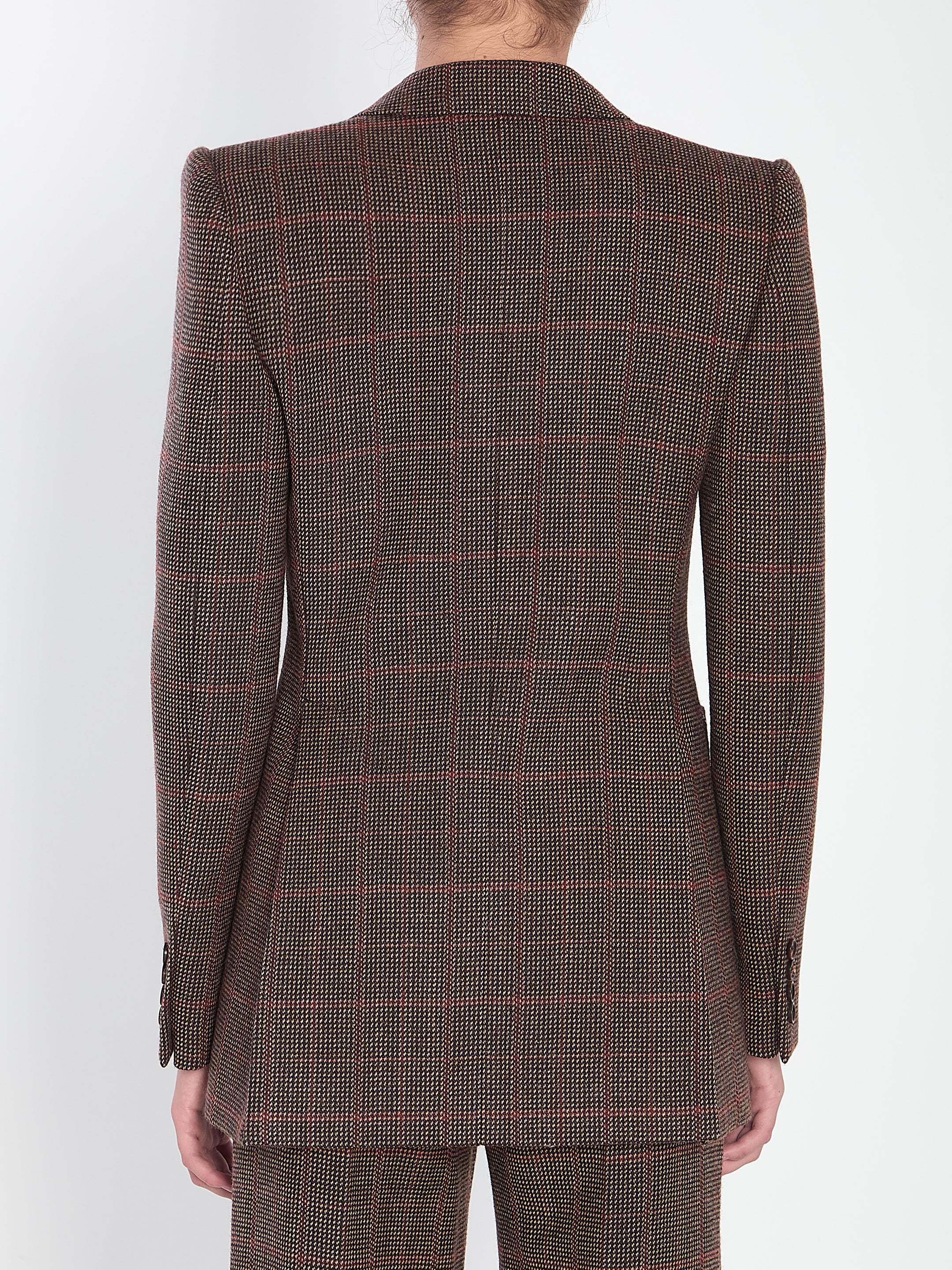 CHECKED WOOL TAILORED JACKET Chloé