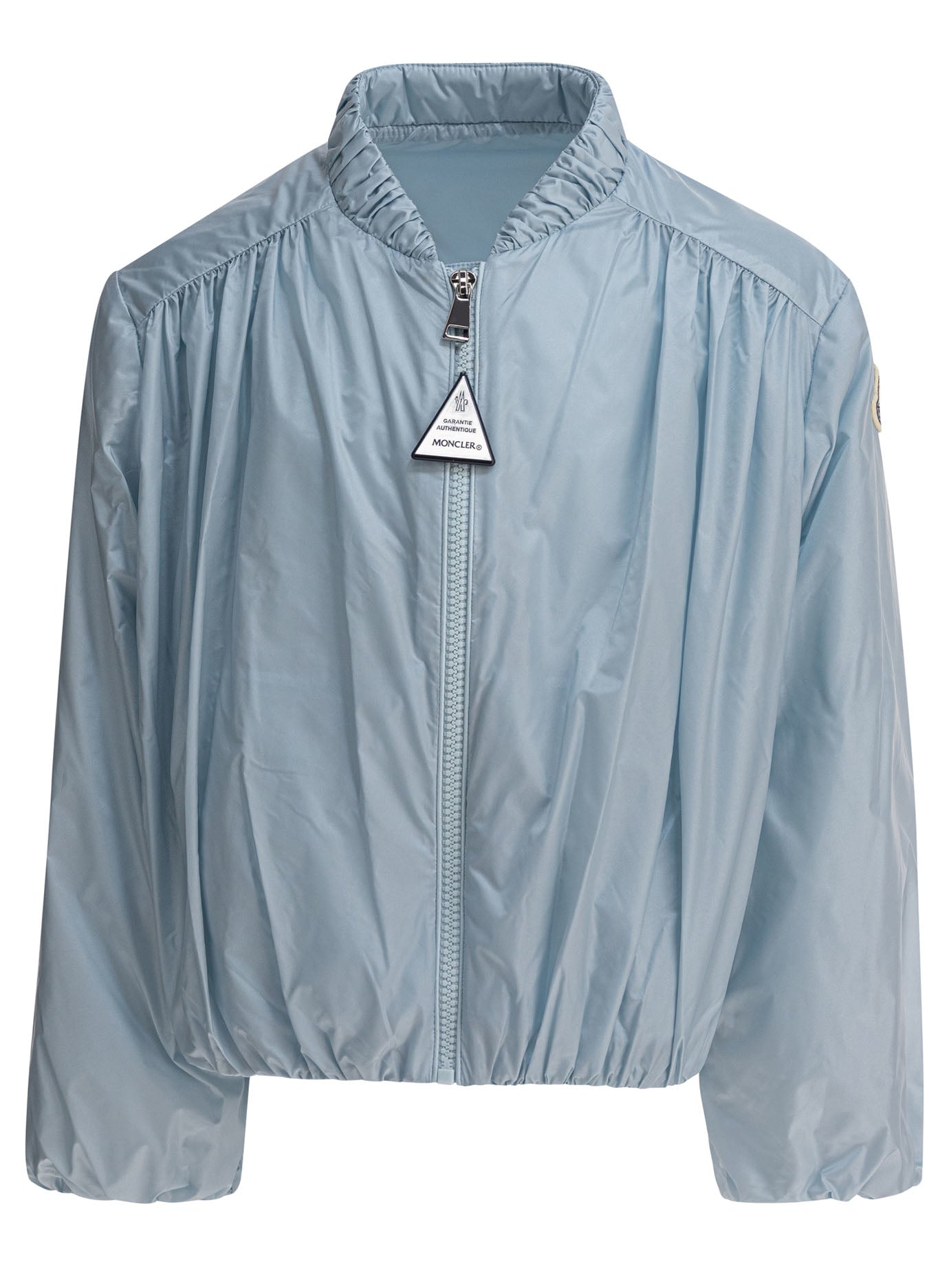 LIGHT BLUE POLYAMIDE JACKET MONCLER KIDS LIGHT BLUE 12Y