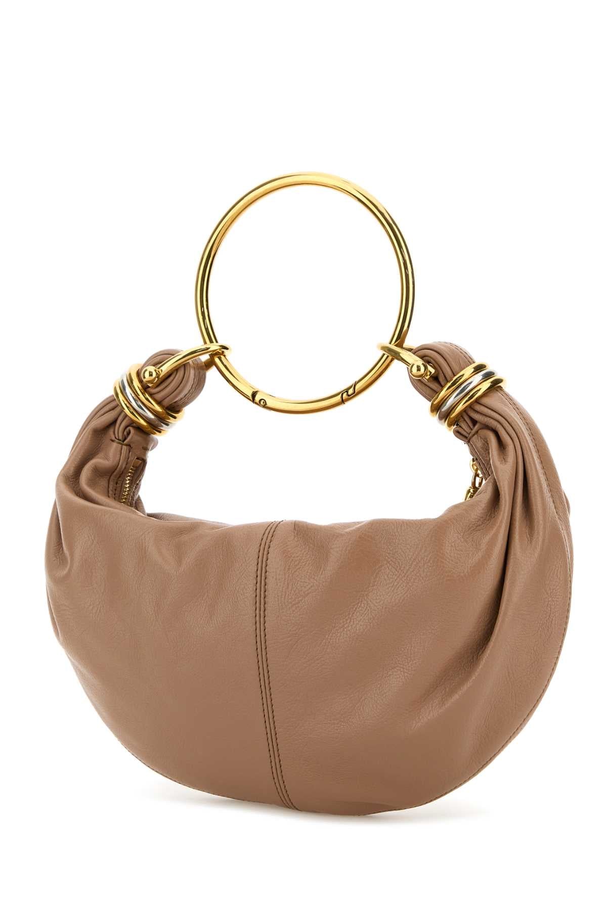 ANTIQUED PINK LEATHER BRACELET HANDBAG Chloé