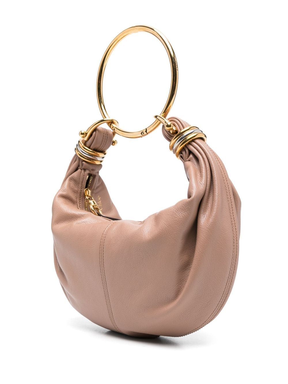 ANTIQUED PINK LEATHER BRACELET HANDBAG Chloé