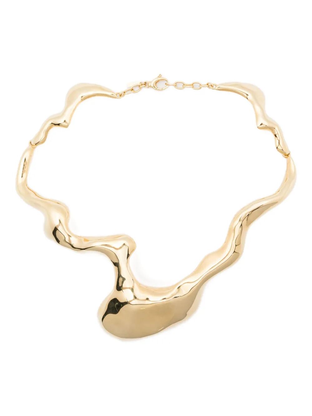 "IMAN" TUBE NECKLACE VIVYINROSA METALLIC UNICA