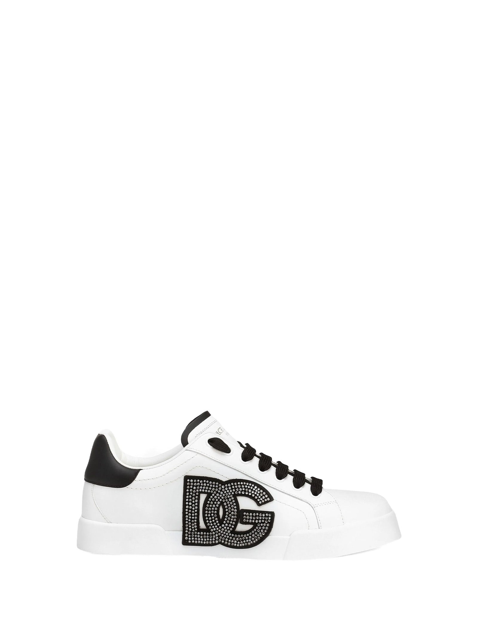 DOLCE & GABBANA PORTOFINO LIGHT STROBEL SNEAKER IN CALFSKIN Dolce & Gabbana WHITE 36