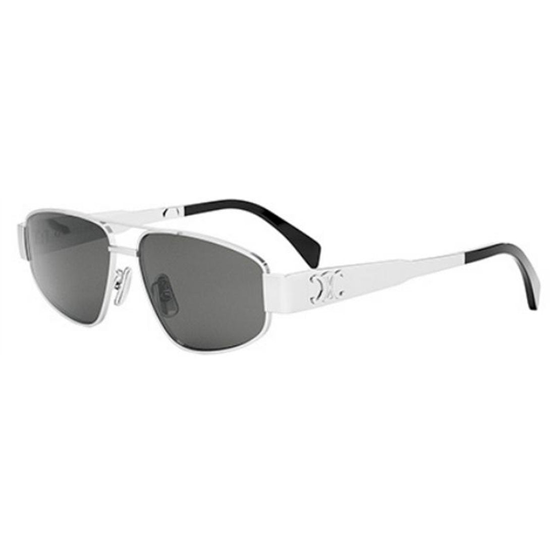 Celine Metal Triomphe CL40281U 16A Celine Gray 57