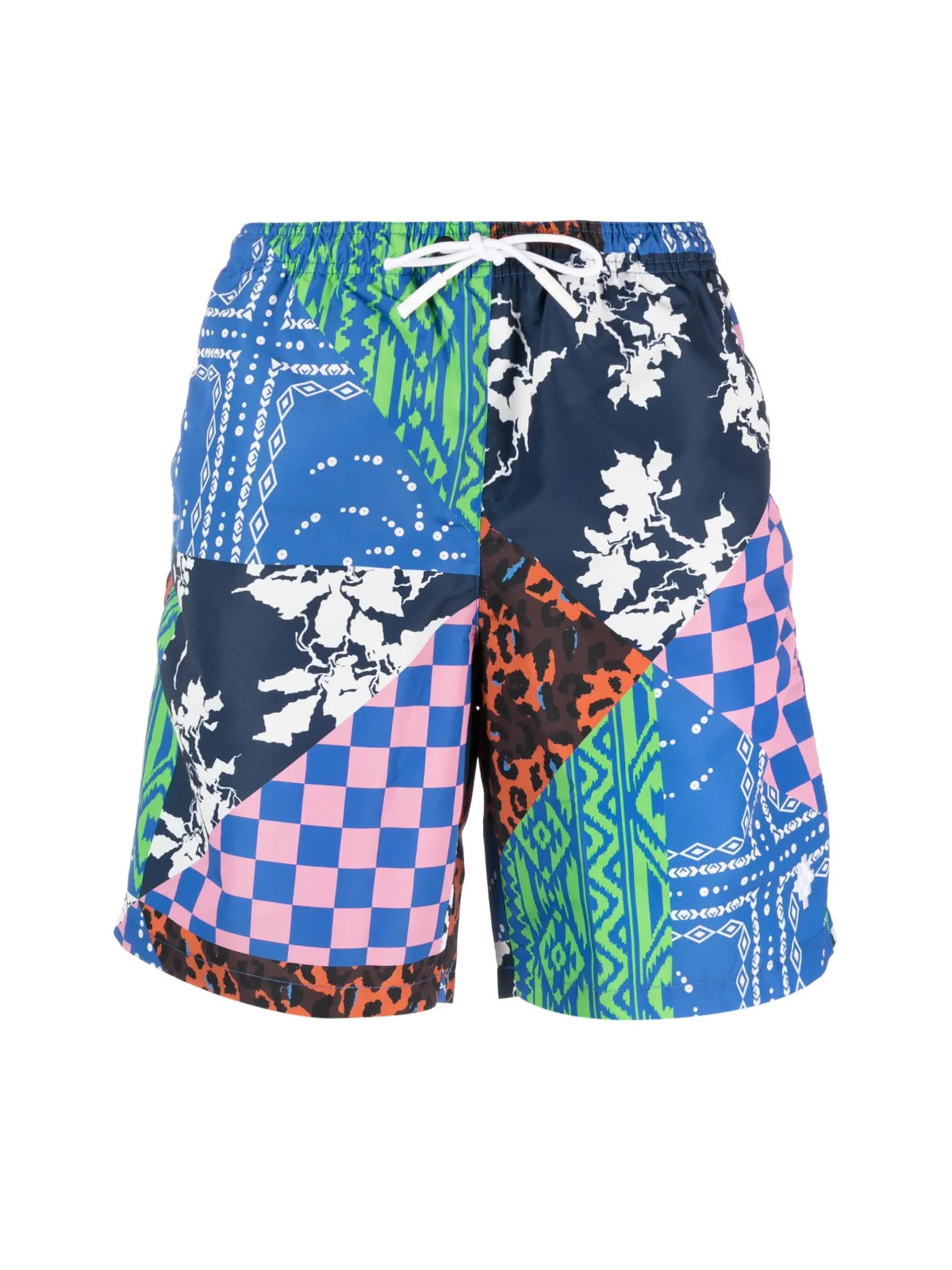 MIX&MATCH PATCHWORK SWIM SHORTS Marcelo Burlon MULTIPLE COLORS M
