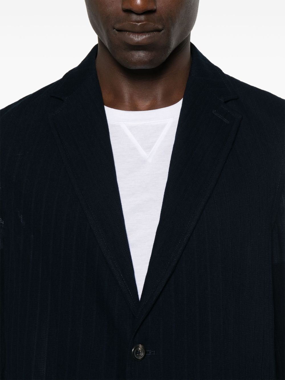 CIRCOLO 1901 NAVY SINGLE BREASTED COTTON JACKET CIRCOLO 1901