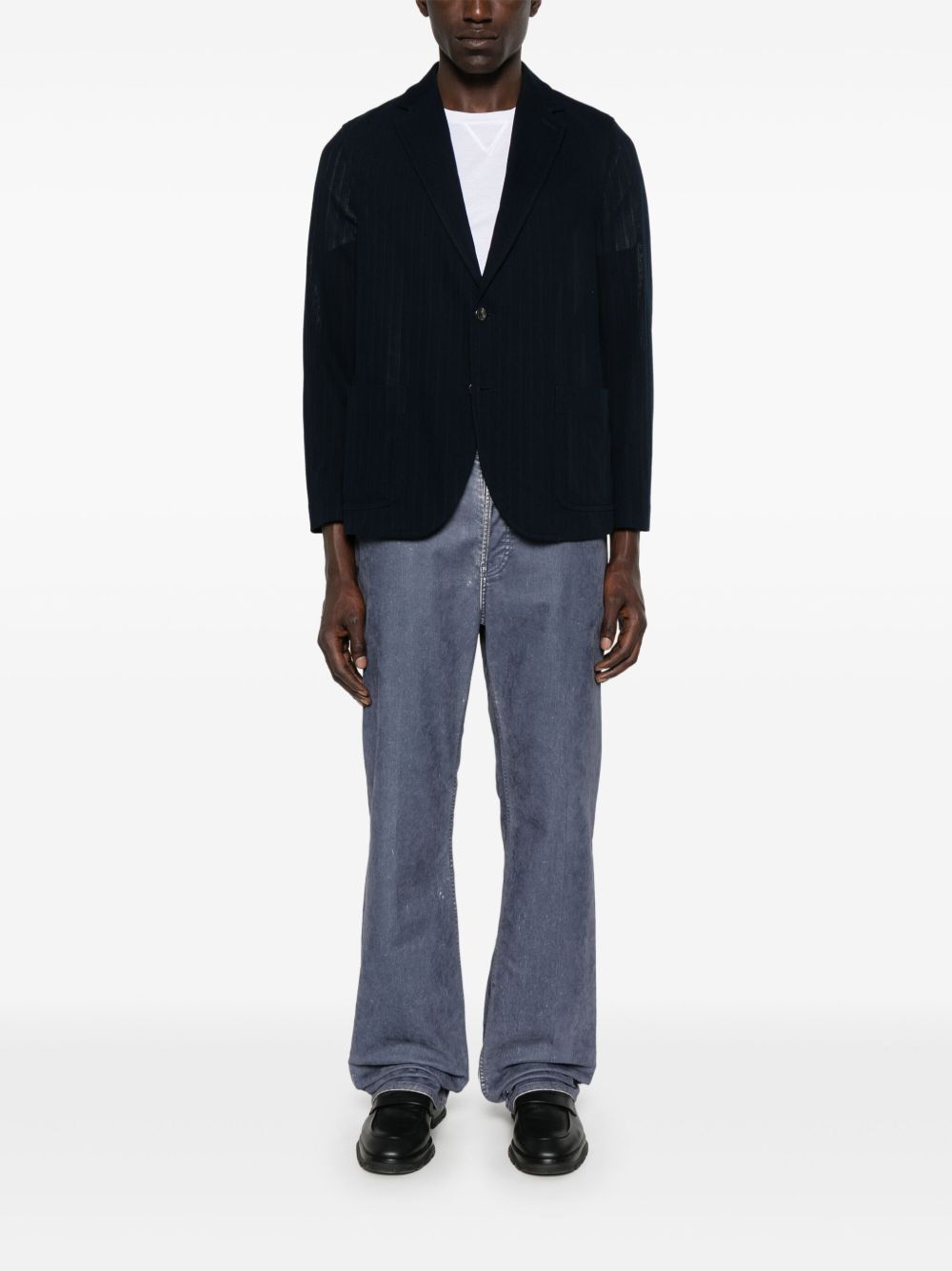 CIRCOLO 1901 NAVY SINGLE BREASTED COTTON JACKET CIRCOLO 1901