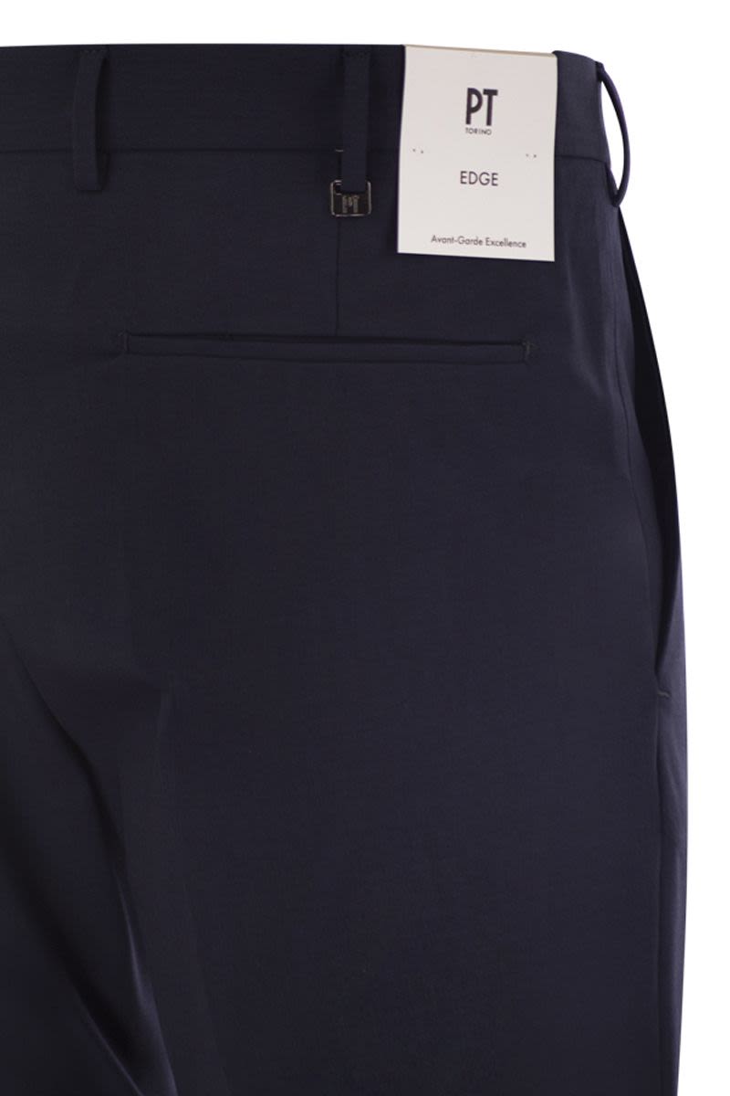 DIECI - STRETCH VIRGIN WOOL TROUSERS PT Torino