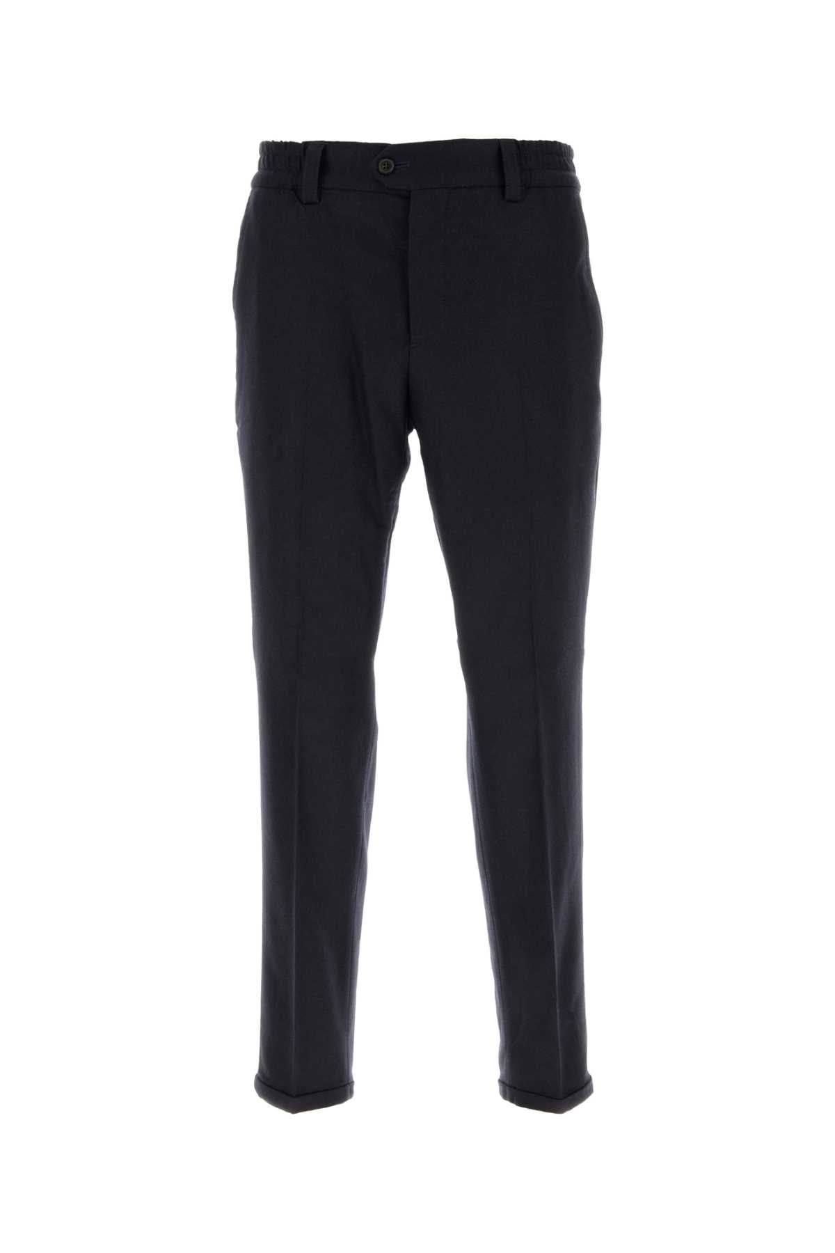 THE REBEL - WOOL AND CASHMERE TROUSERS PT Torino NAVY 37