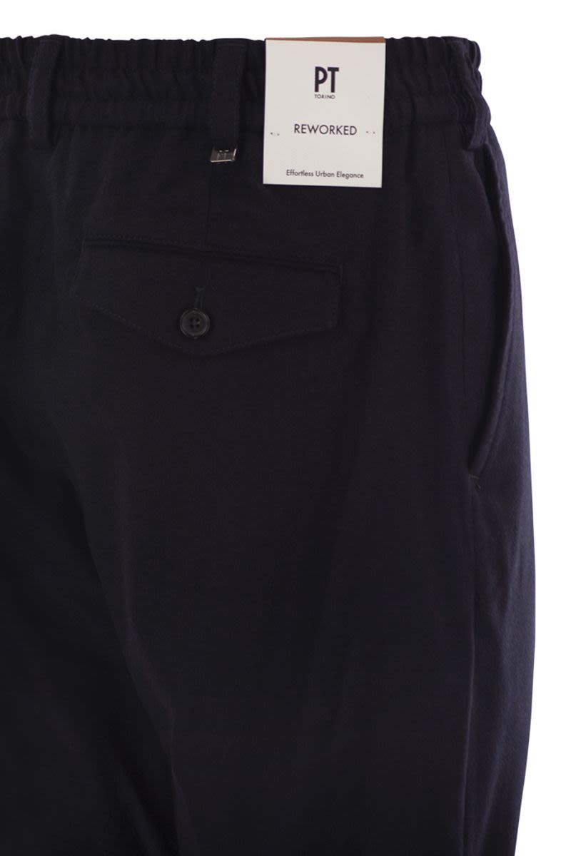 THE REBEL - WOOL AND CASHMERE TROUSERS PT Torino