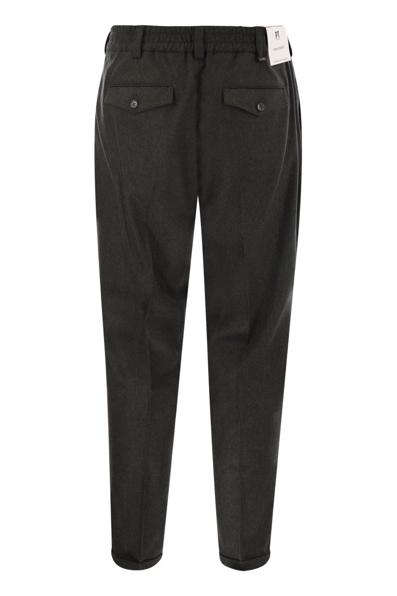 THE REBEL - WOOL AND CASHMERE TROUSERS PT Torino