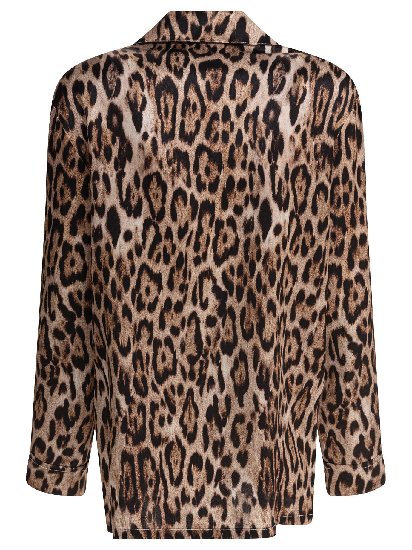BROWN SILK SHIRT SLEEP NO MORE
