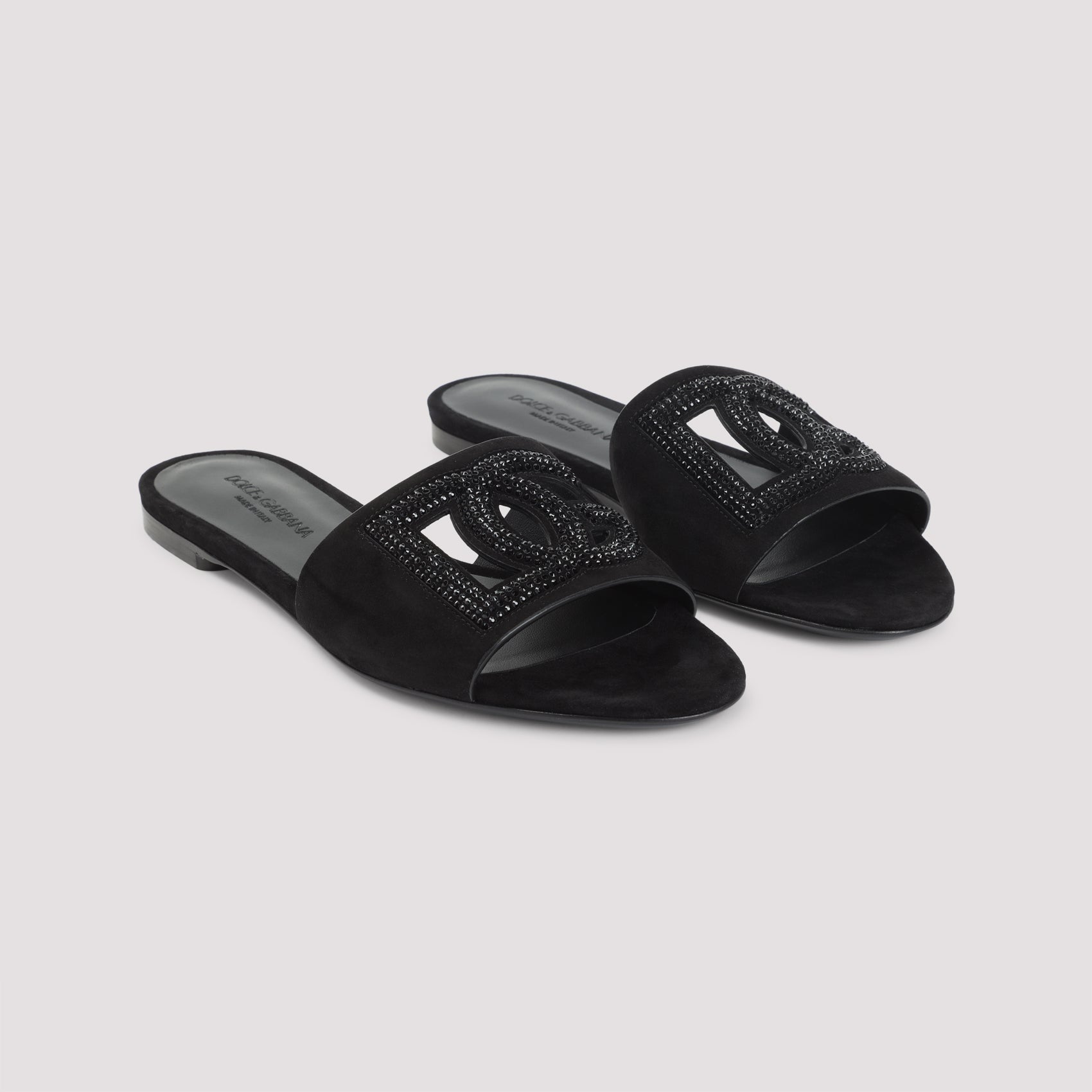 EMBELLISHED LOGO SANDALS Dolce & Gabbana