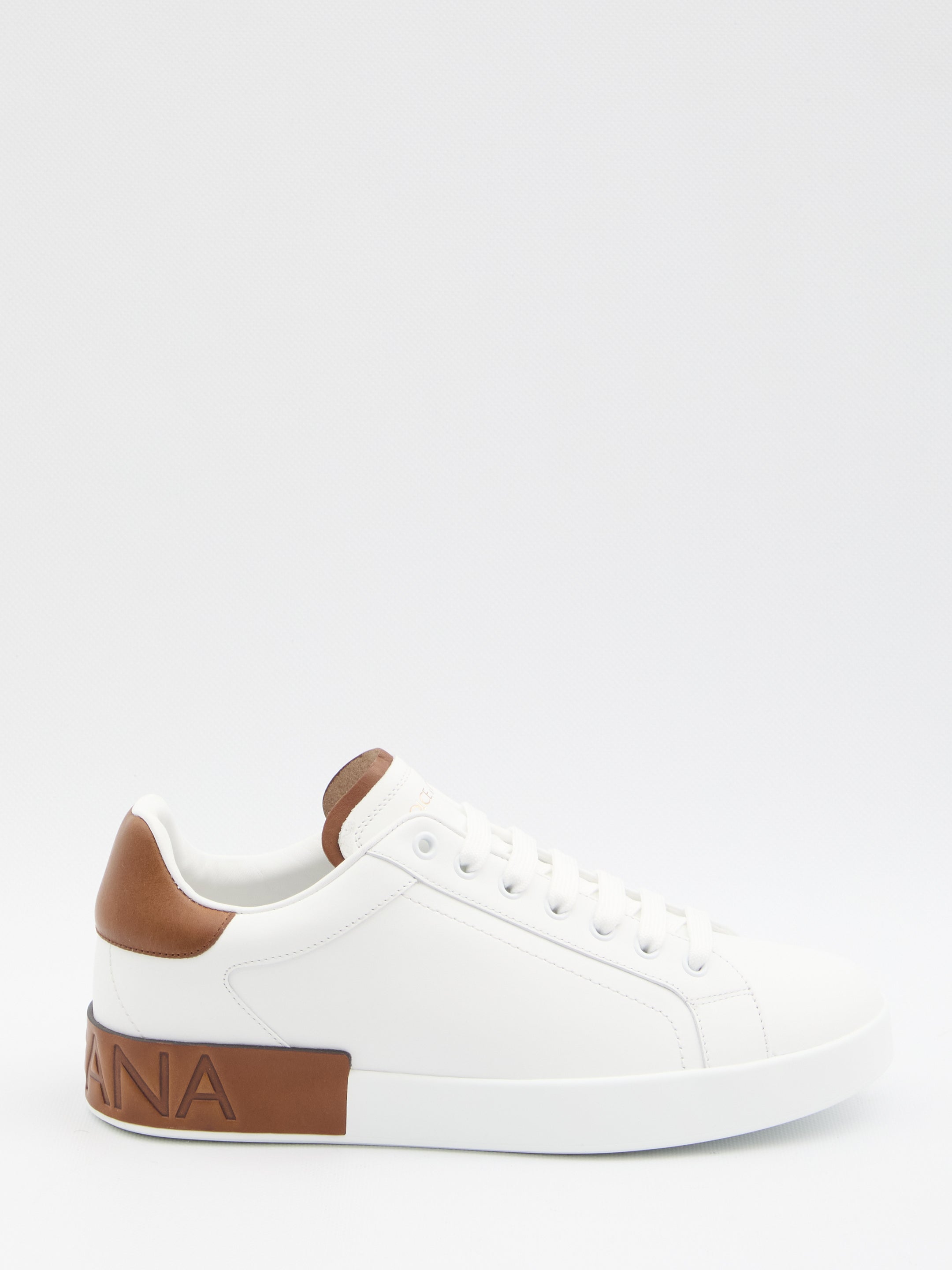 WHITE LEATHER PORTOFINO SNEAKERS Dolce & Gabbana WHITE 41