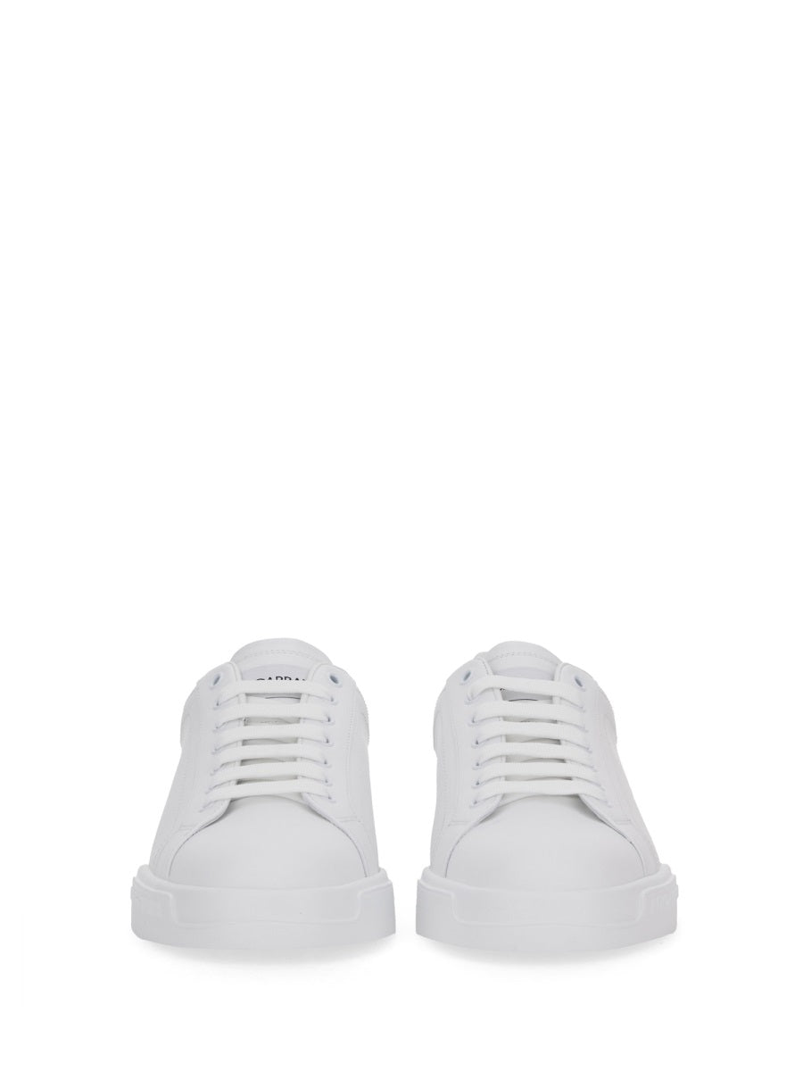 WHITE LEATHER SNEAKERS Dolce & Gabbana