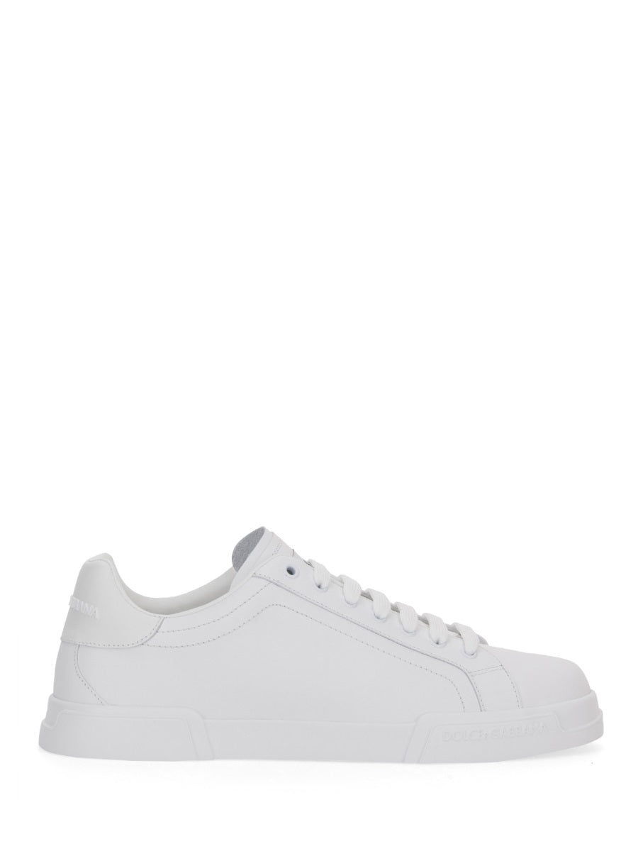 WHITE LEATHER SNEAKERS Dolce & Gabbana WHITE 40