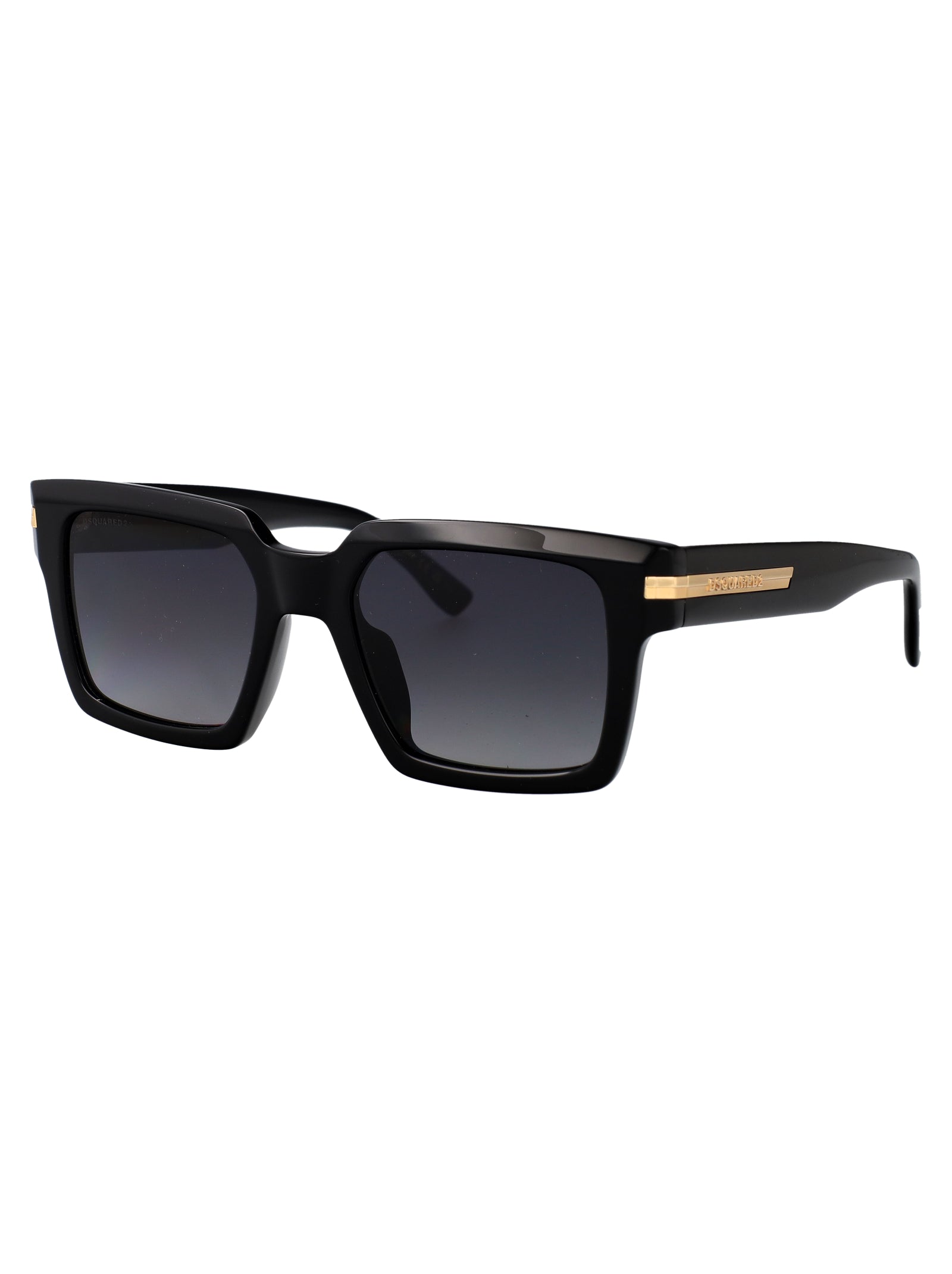 BLACK ACETATE SUNGLASSES DSQUARED2