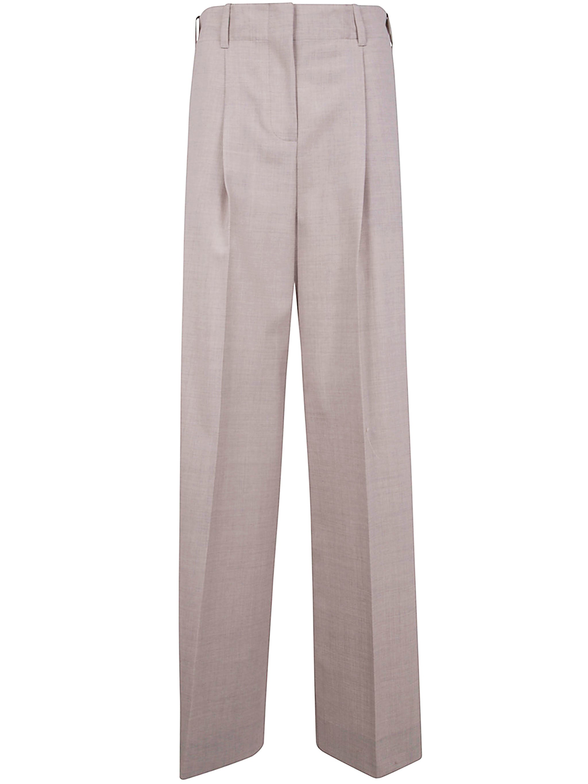 WIDE LEG TROSEURS PAROSH WHITE XS