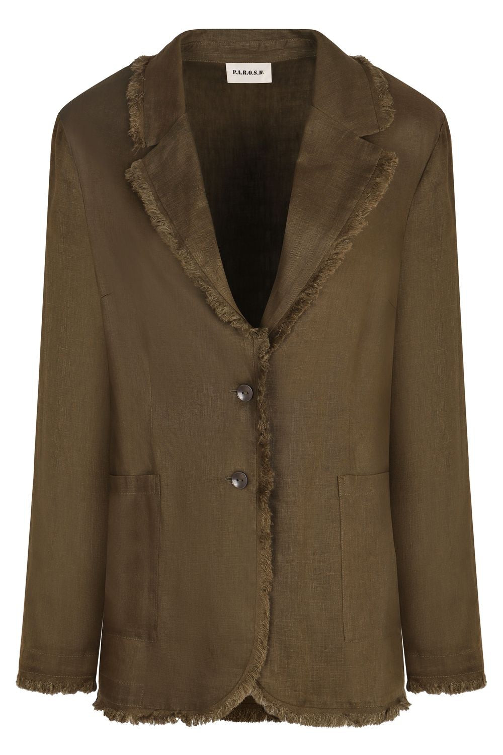 BEACH LINEN JACKET PAROSH green S