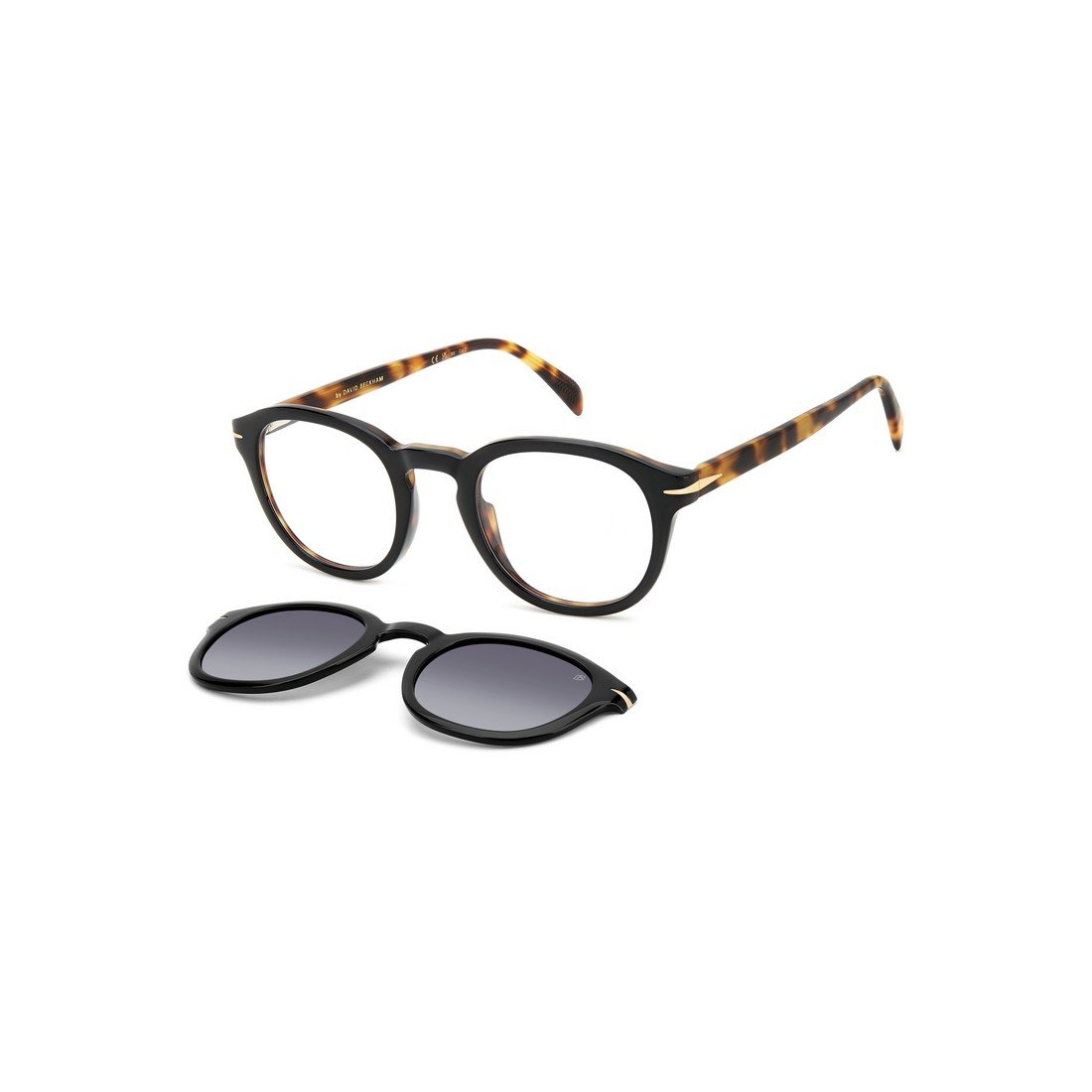 David Beckham (Opt + Clip-On) DB 1080/CS WR7(LB) David Beckham Havana 49