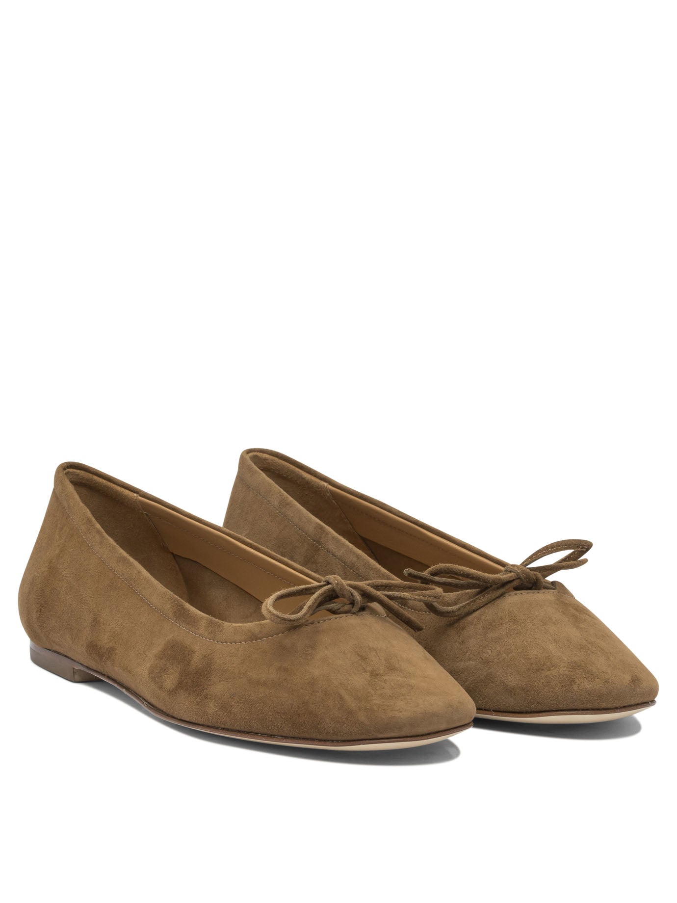 BROWN LEATHER BALLERINAS Aeyde
