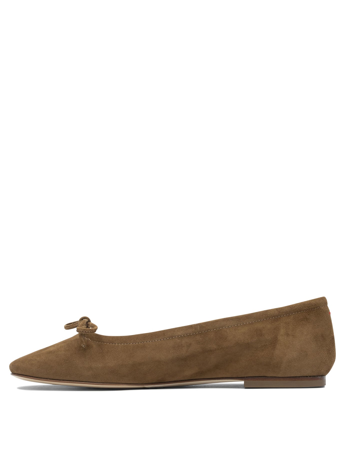 BROWN LEATHER BALLERINAS Aeyde
