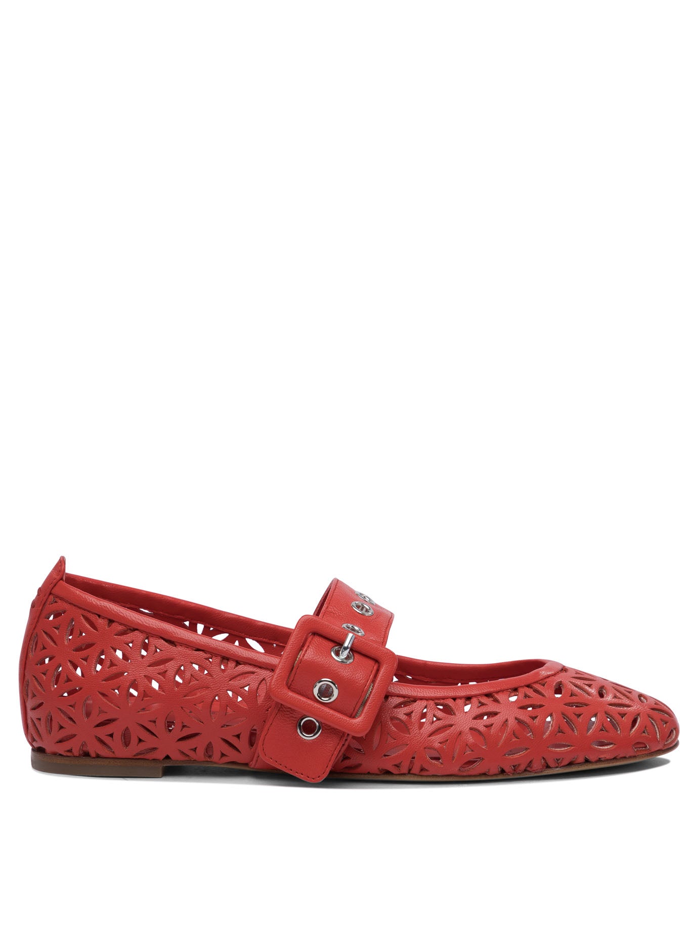 LEATHER RED BALLERINAS Halmanera RED 36