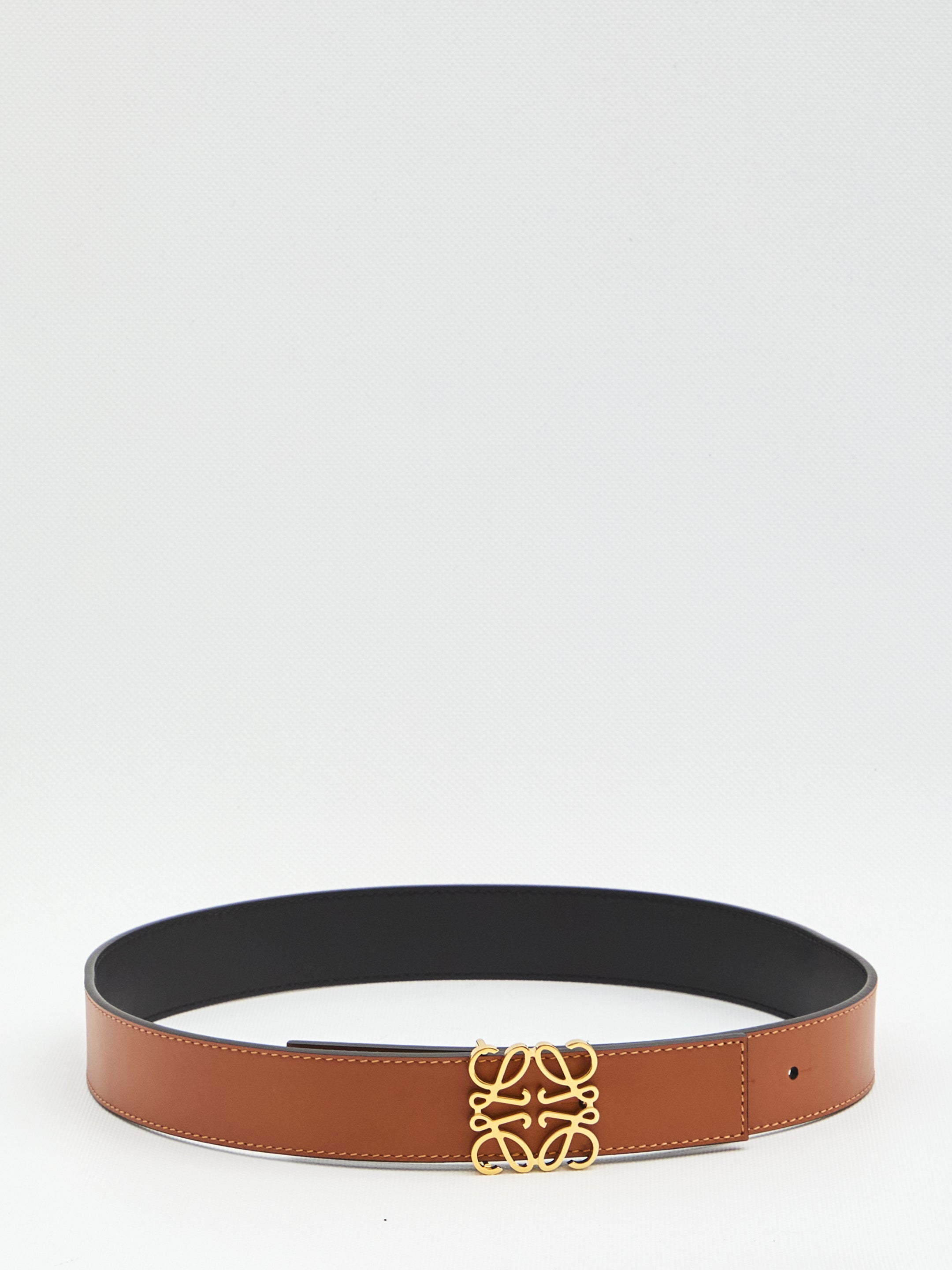 REVERSIBLE ANAGRAM BELT LOEWE BROWN 70