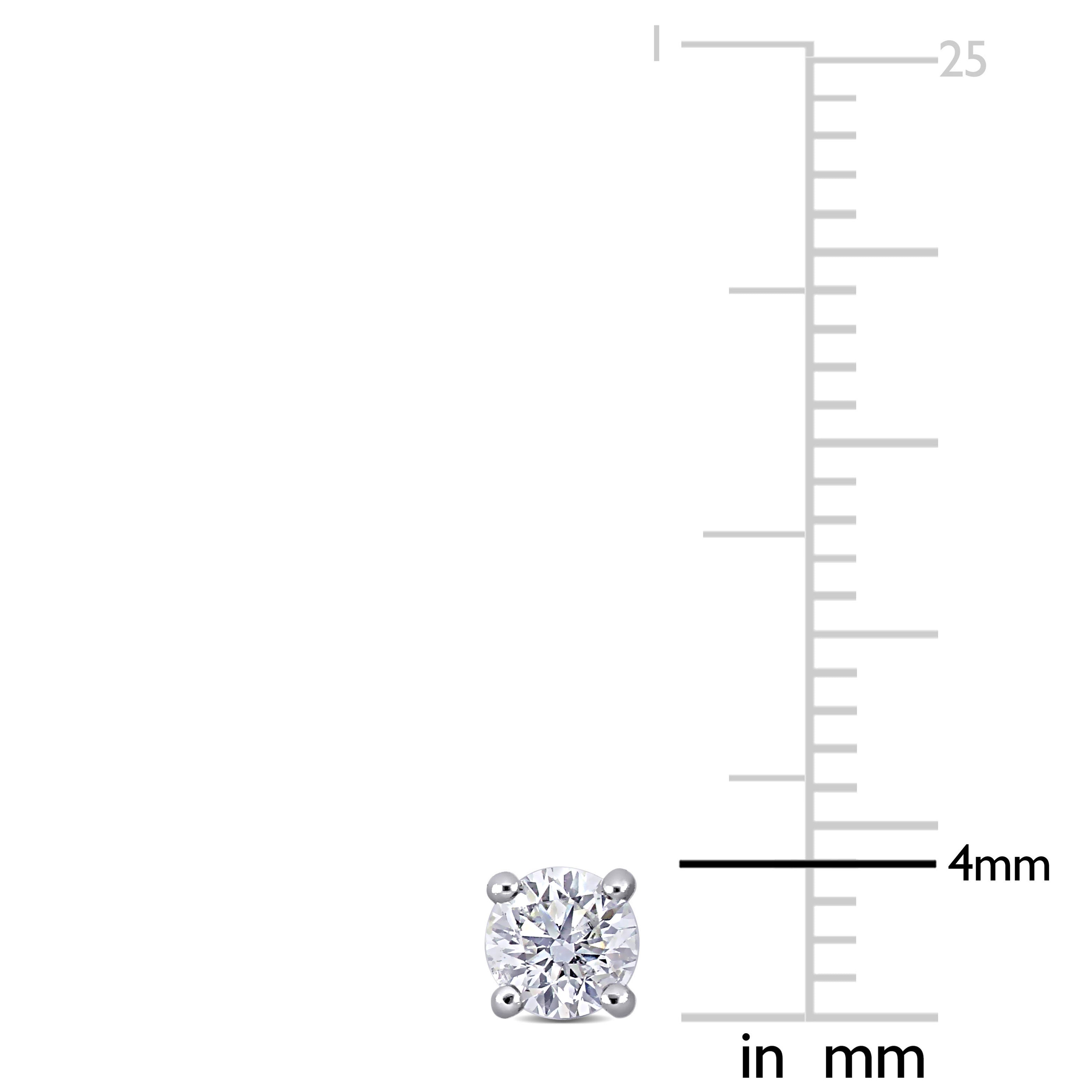 1/2ct TW Lab-Grown Diamond Martini-Style Stud Earrings in 14k White Gold Jewelry Lord & Taylor